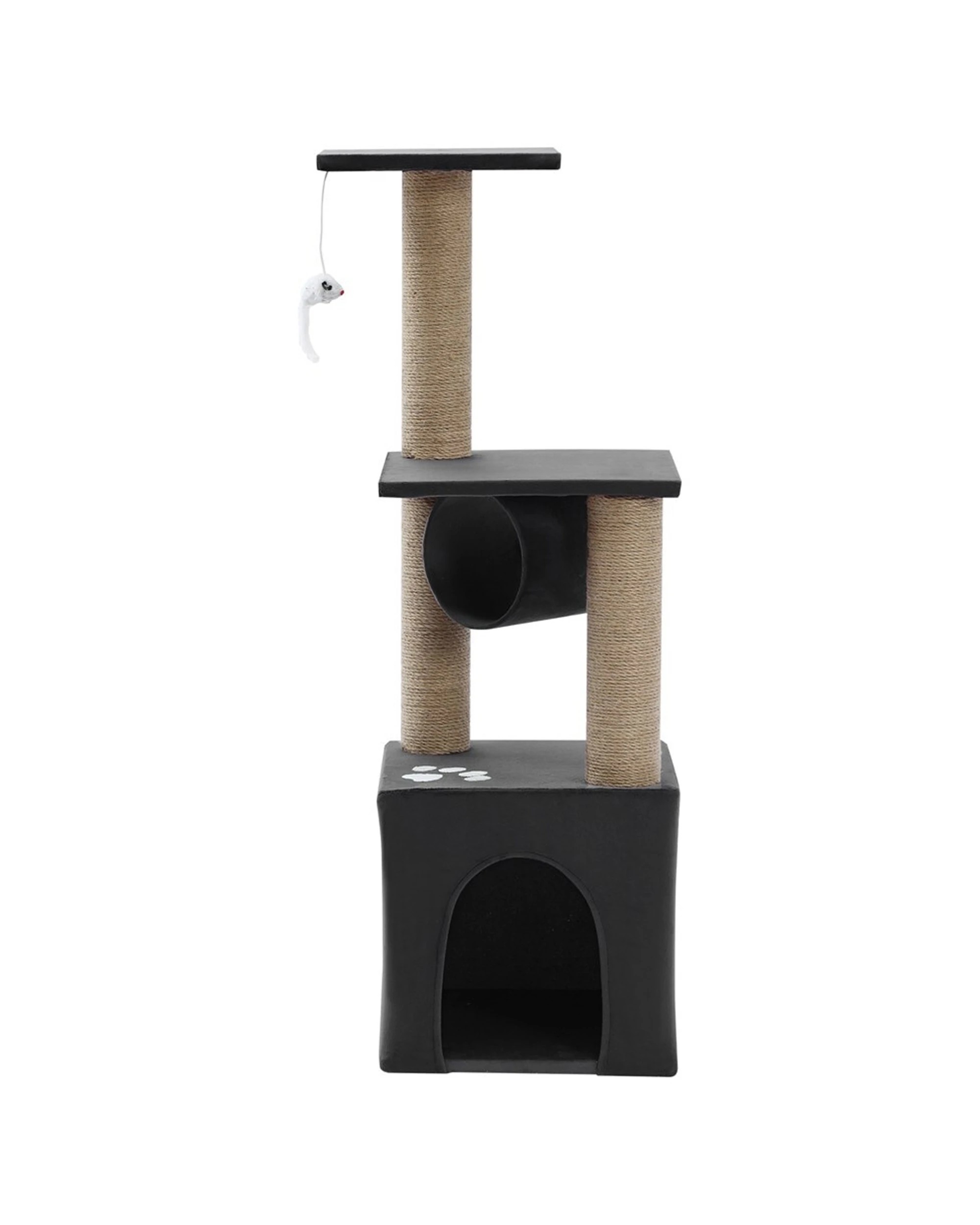 1 Paws And Claws Catsby Elsternwick Cat Tree Scratcher 30x30x65cm - Charcoal, 1 of 7