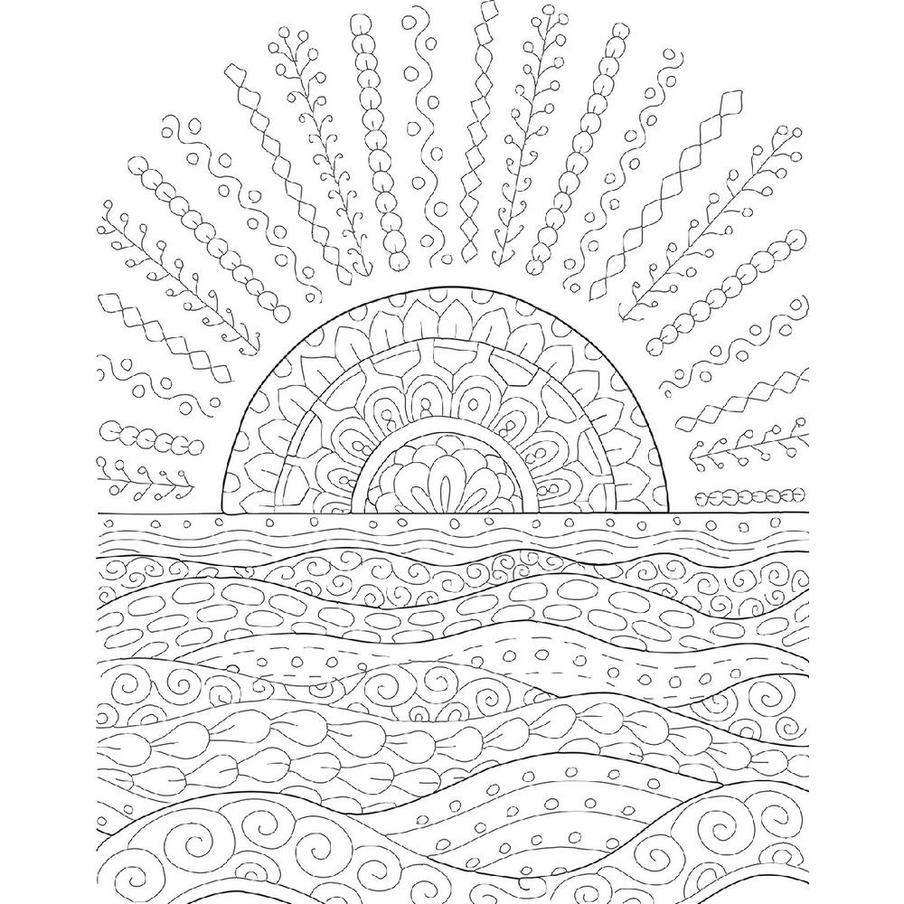 3 Colour-Your-Own Wall Art Colouring Book Nature Mandala, 3 of 3