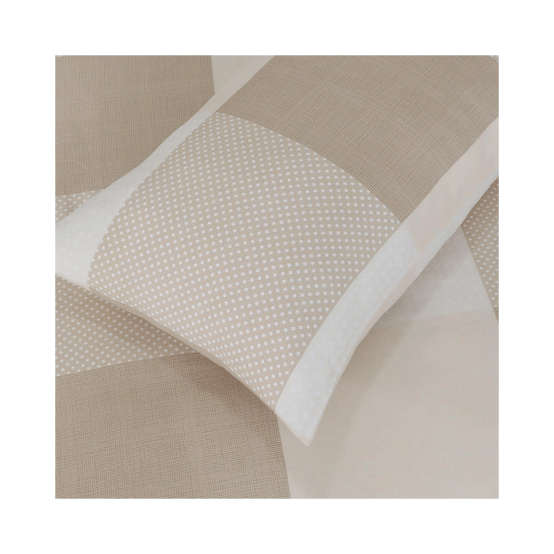 5 Amsons Beige Check Quilt Cover Set - Double?Brushed Microfiber, King Single
 - King Single Bed
 - pattern, 5 of 6