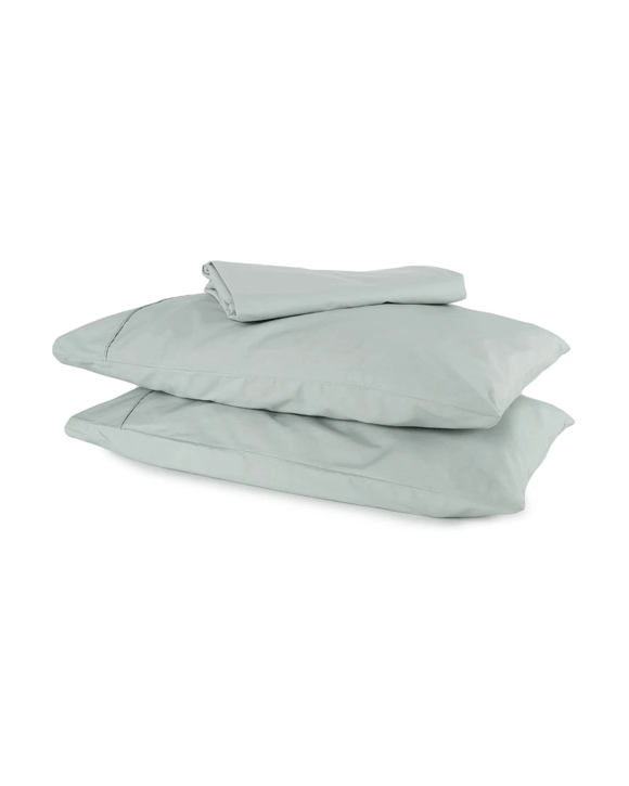 225 Thread Count Cotton Rich Sheet Set - King Bed, Eucalyptus