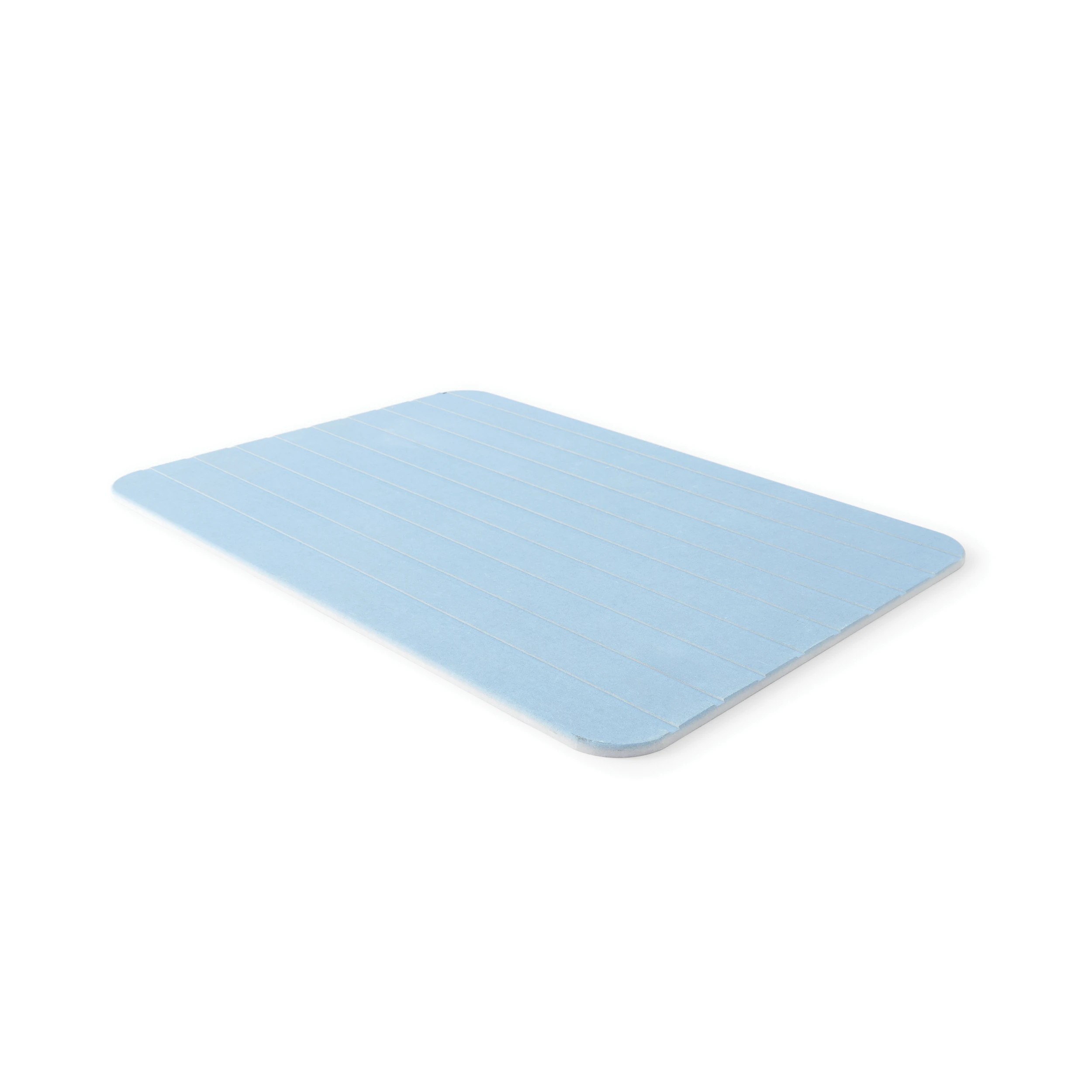 5 Stone Dry Bathmat and Tray Set - Blue, 5 of 10