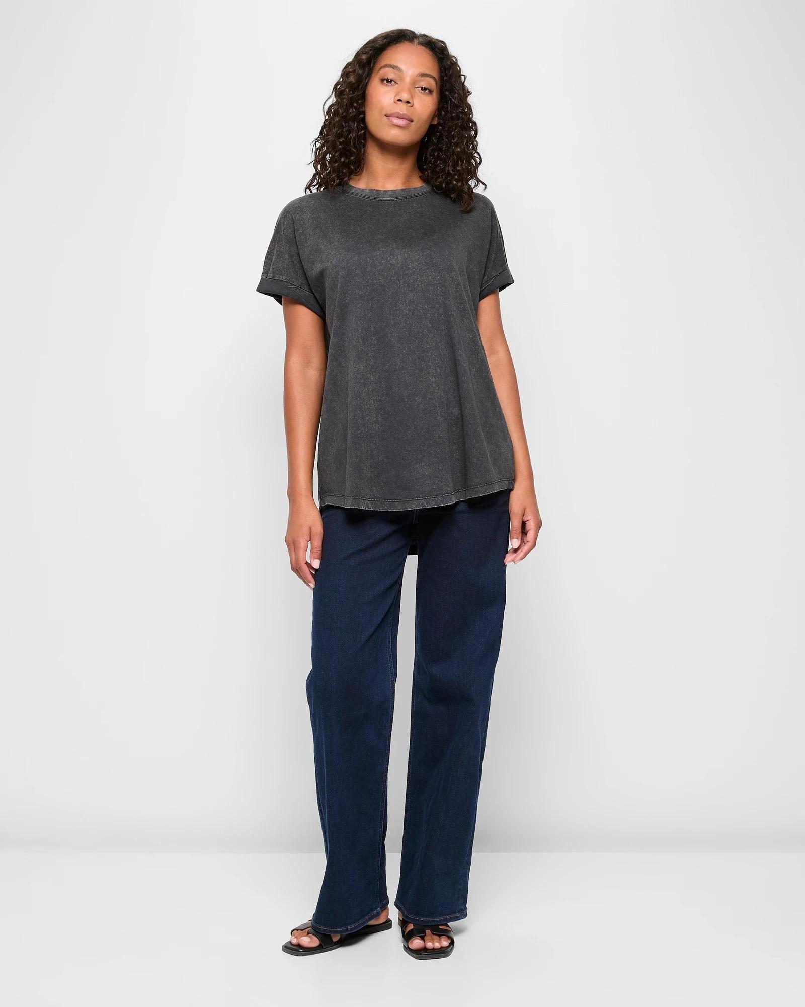 2 Target Australian Cotton Oversized Boxy T-Shirt ACID WASH, 2 of 5