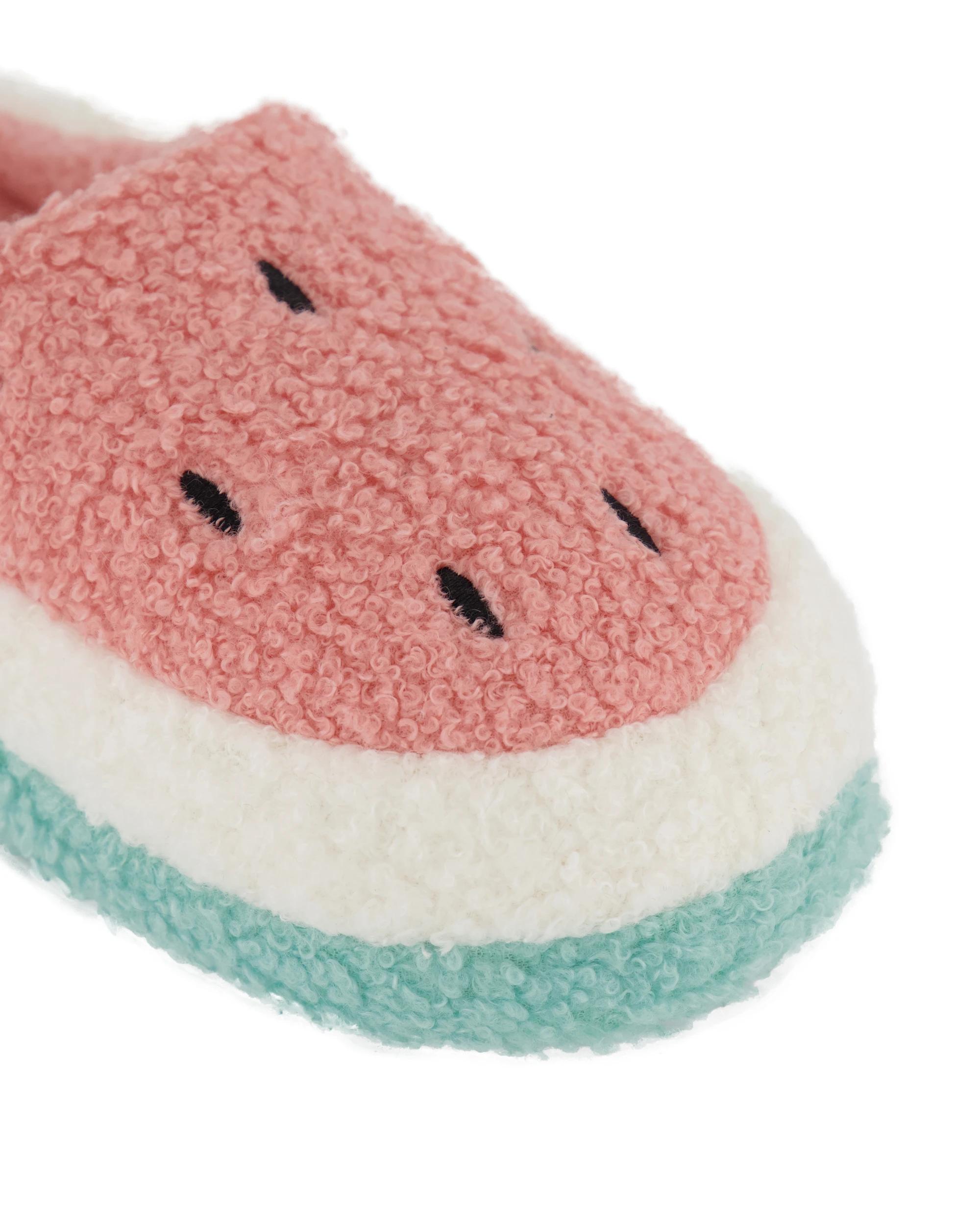 3 Senior Boucle Slippers Watermelon, 3 of 3