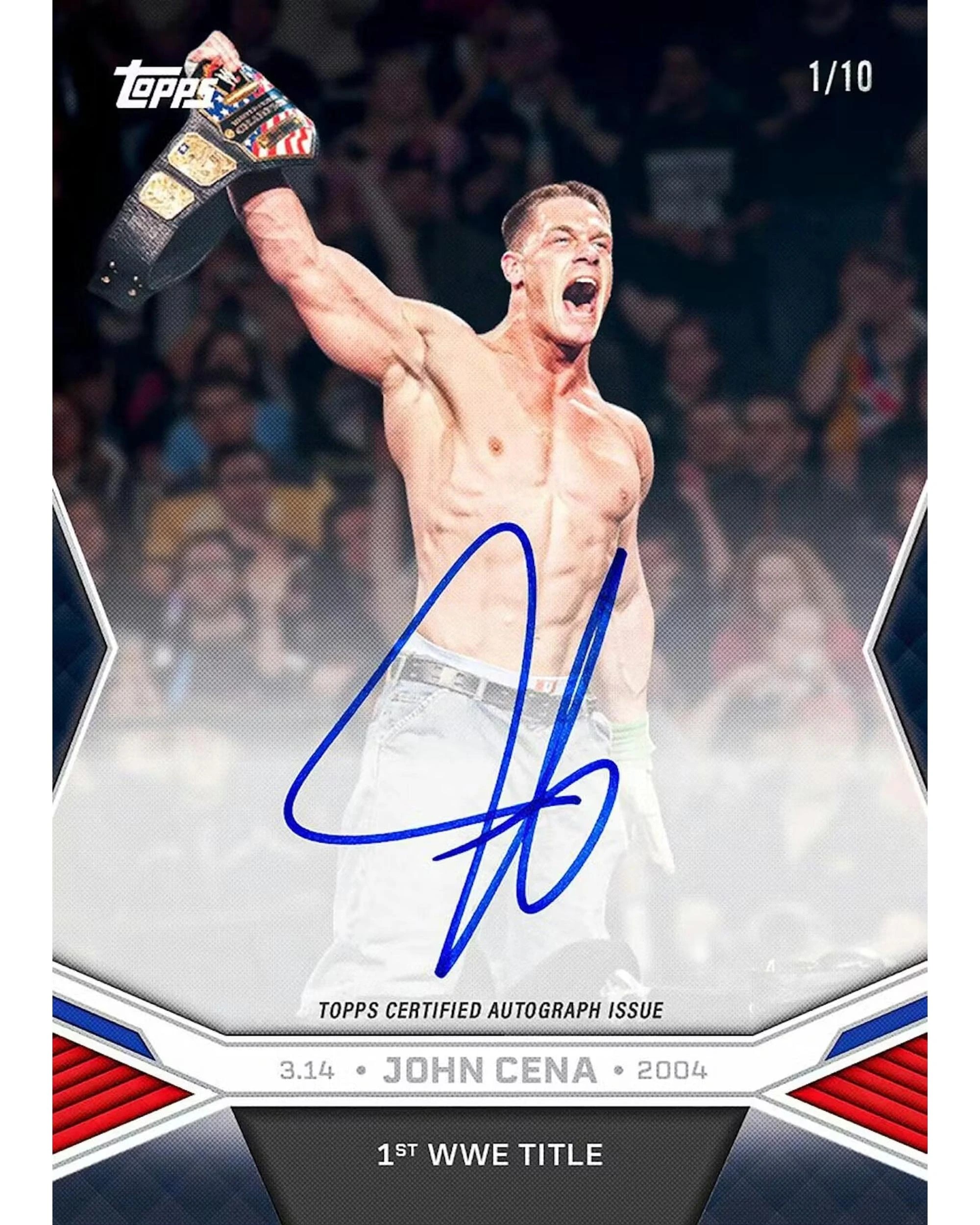 5 Topps 2025 WWE Wrestling John Cena Commemorative Collection Box, 5 of 6