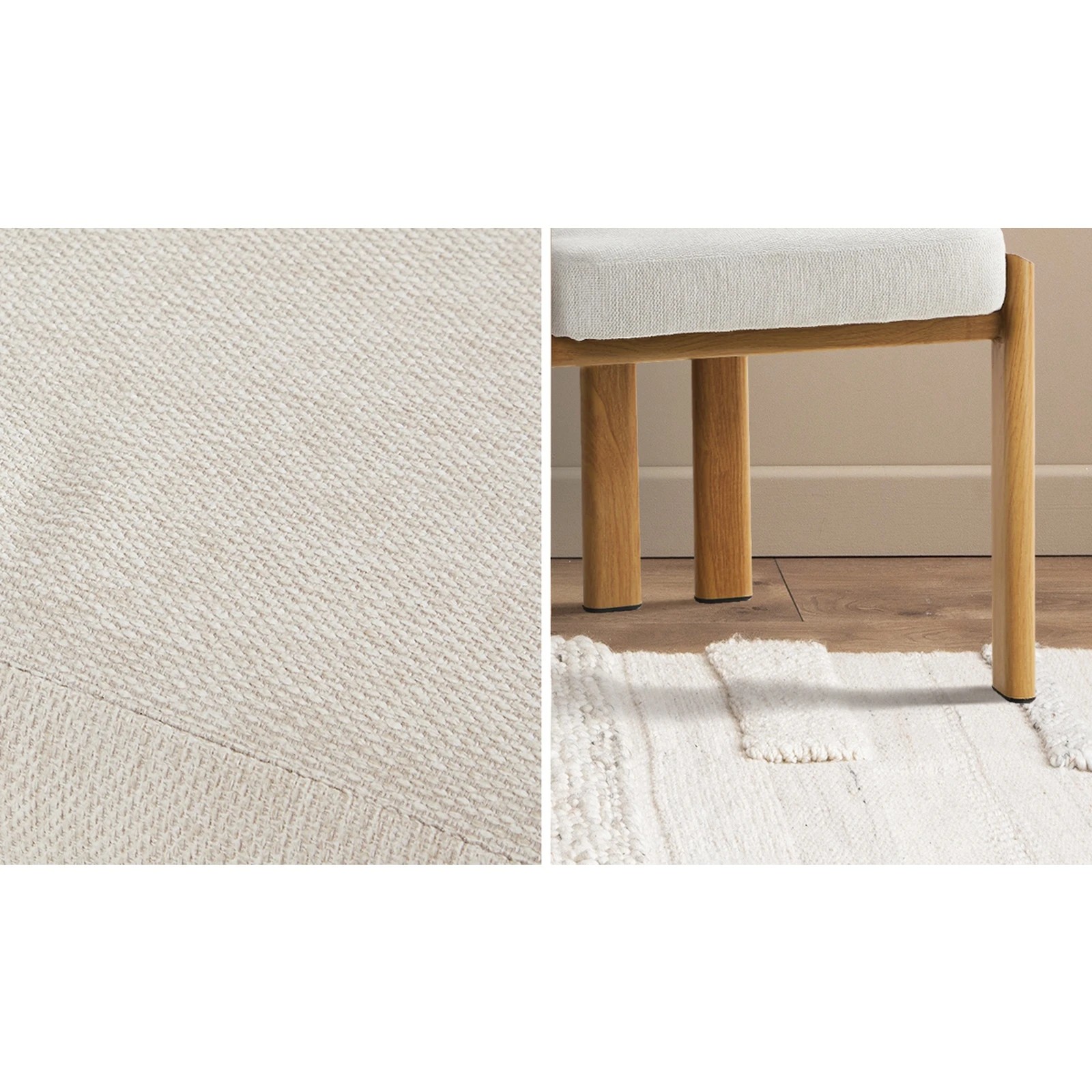 6 Oikiture Set of 4 Dining Chairs Linen Fabric Kitchen Chair Padded Seat - Multi - Multi, 6 of 9