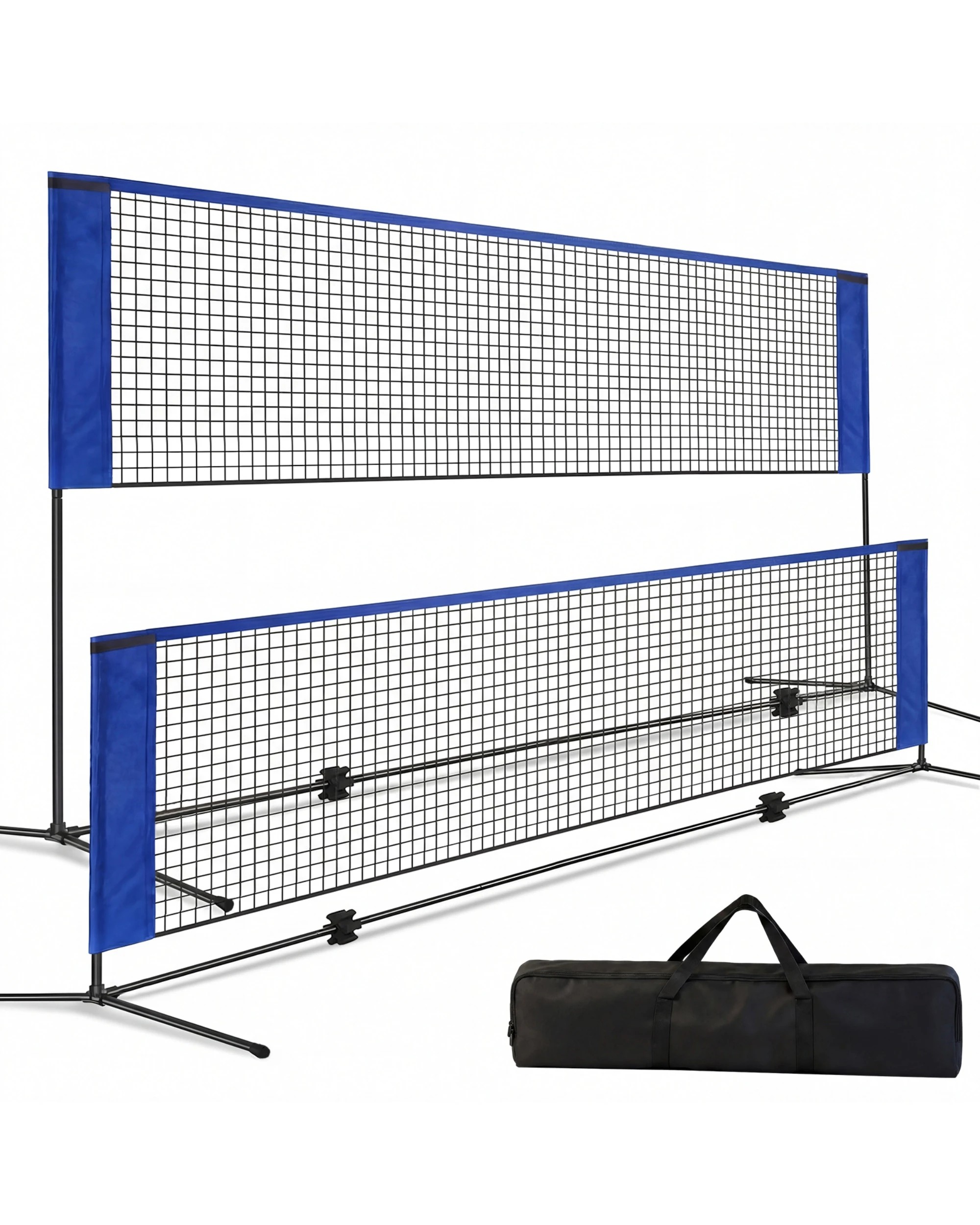1 Advwin 4.2m Portable Badminton Net - Blue, 1 of 7