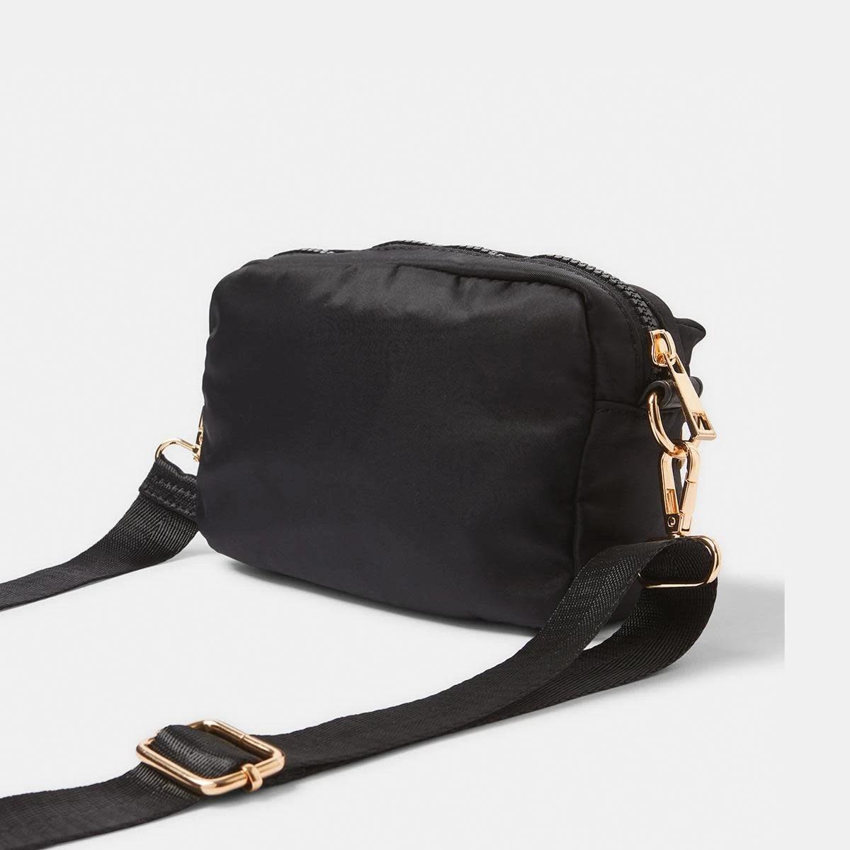 2 Double Pocket Crossbody Bag Black, 2 of 7