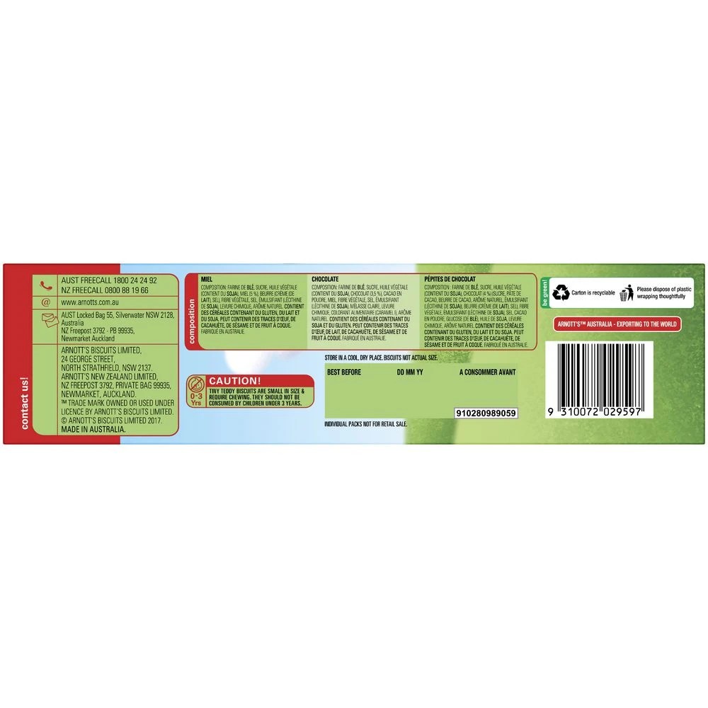 3 Arnott's Tiny Teddies 15 Pack, 3 of 5