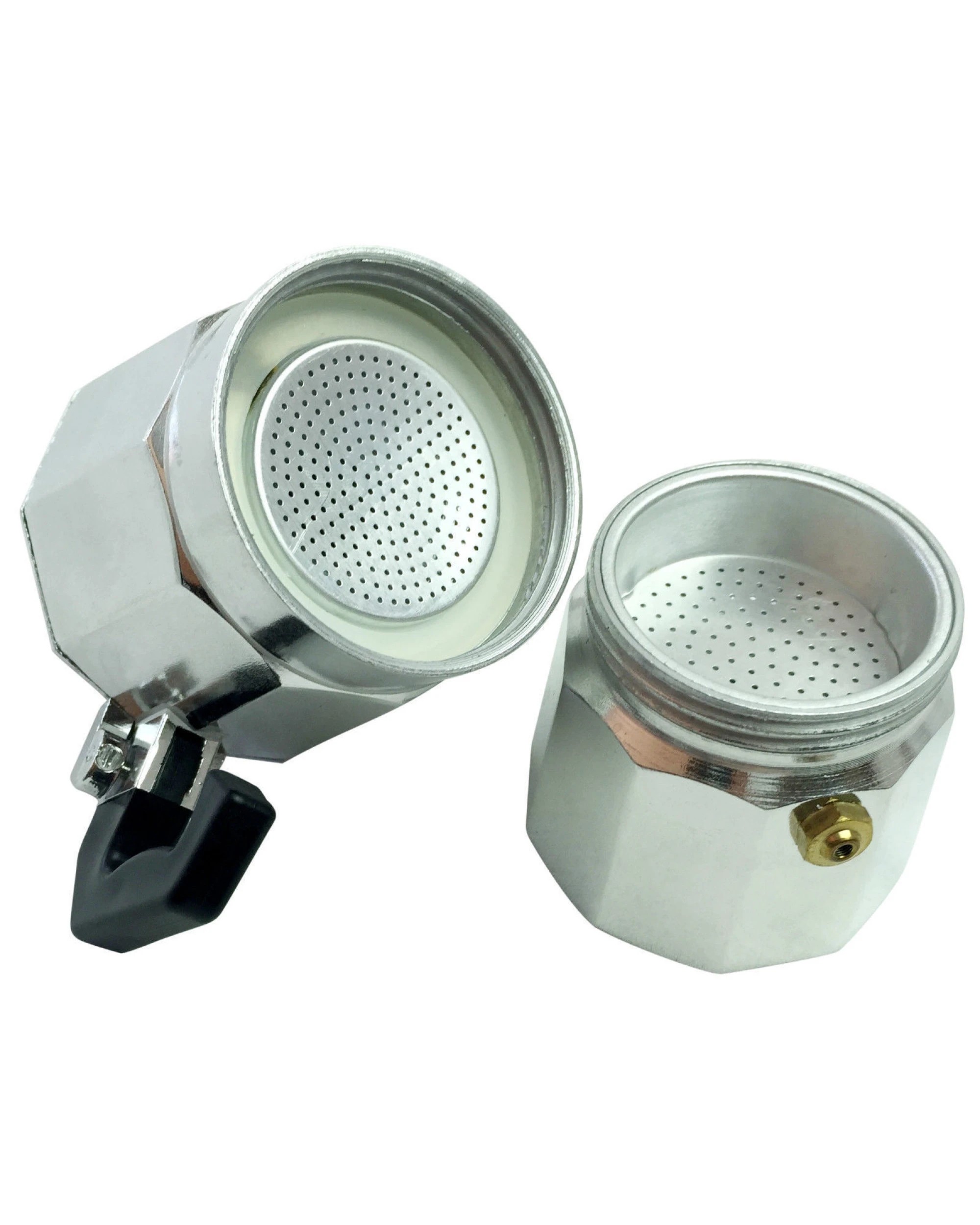 4 BR Home 3 Cup Moka Espresso Percolator in Aluminium, 4 of 5