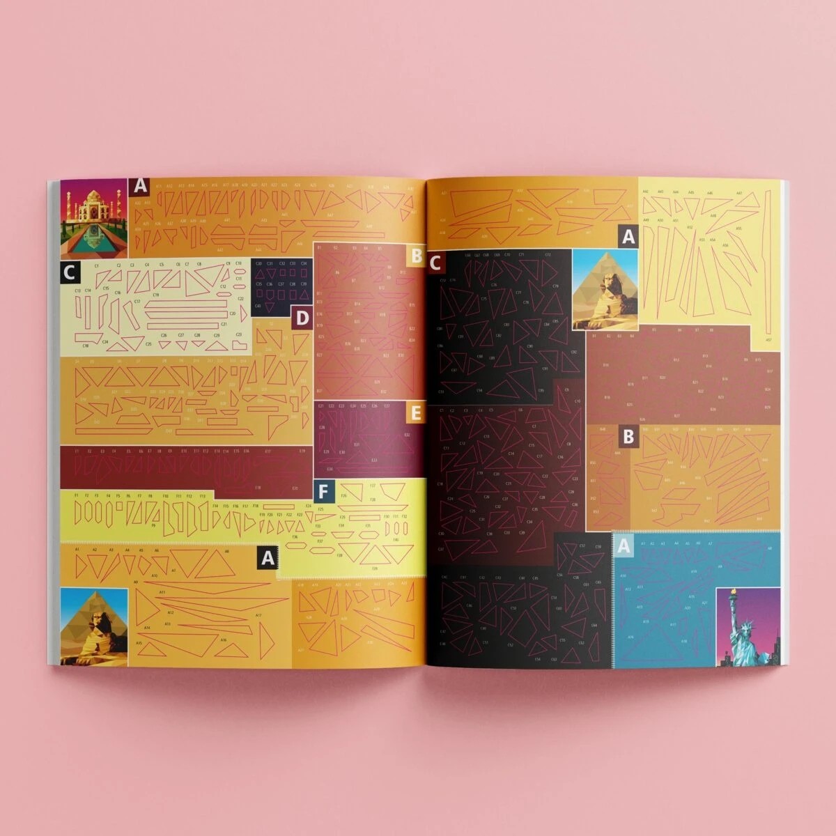 6 Kaleidoscope Sticker Mosaics: World Landmarks​ - Book, 6 of 6