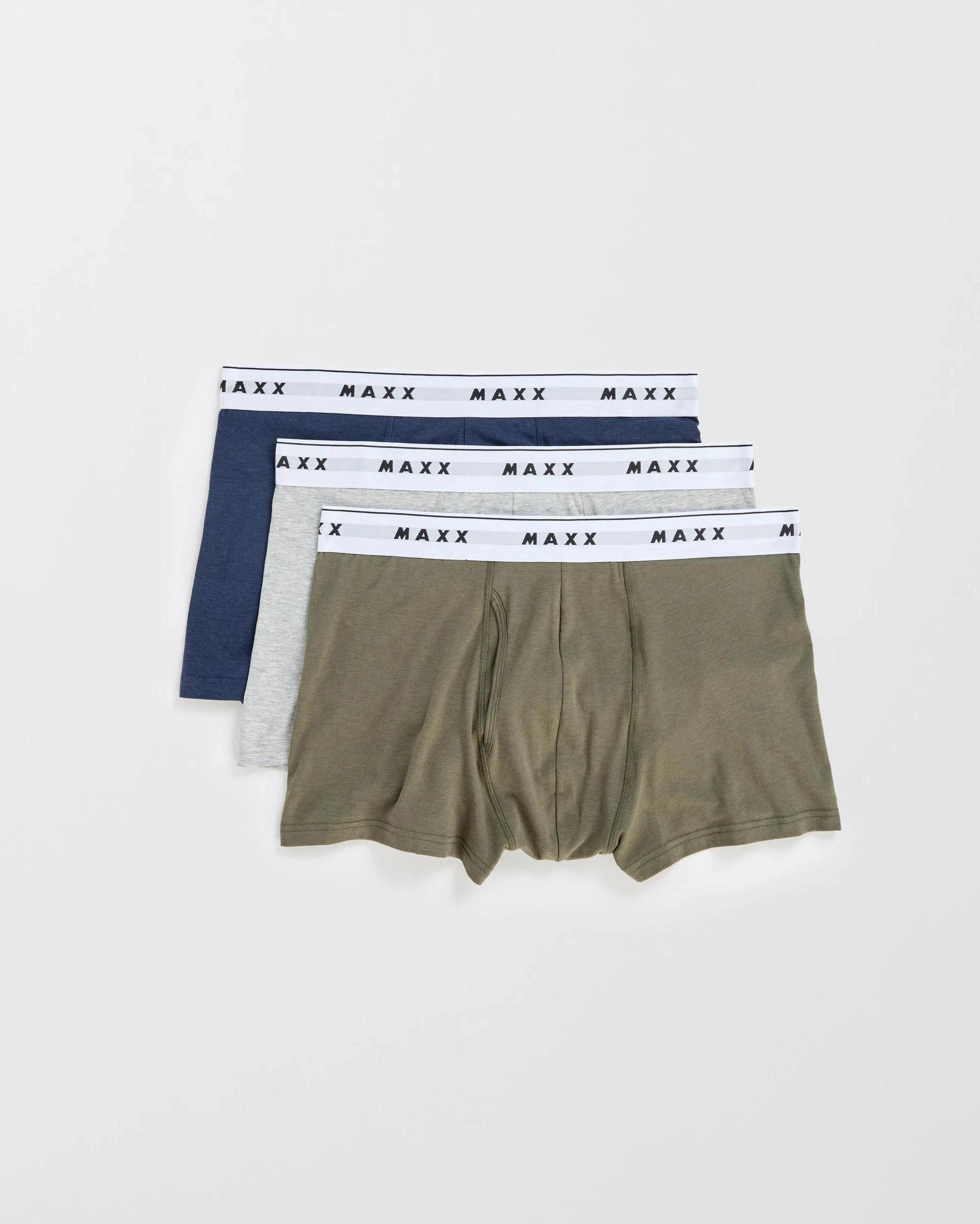 1 Maxx 3 Pack Flyfront Bamboo Trunks MULTI, 1 of 1