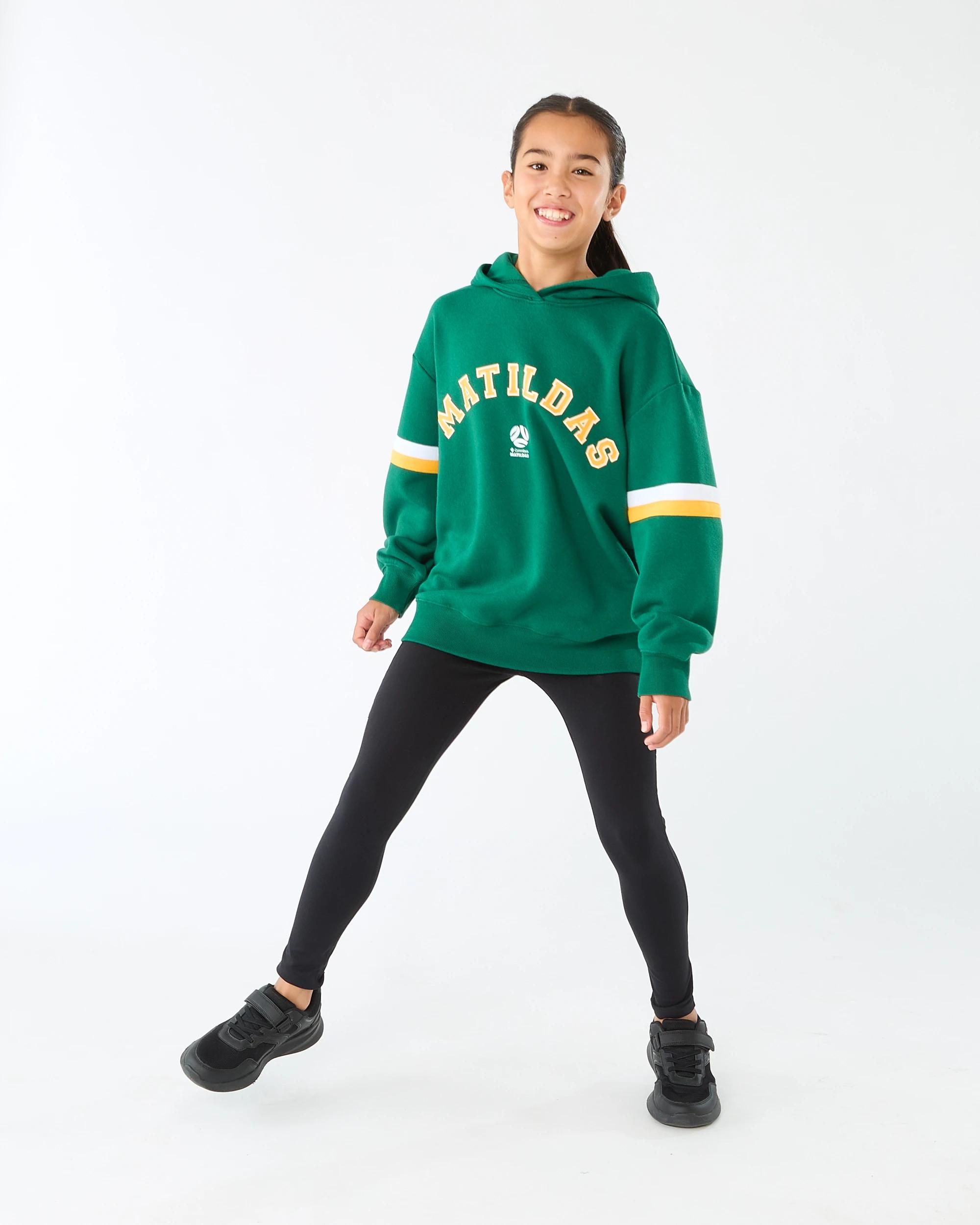 7 Matildas Youth Hoodie Green, 7 of 7