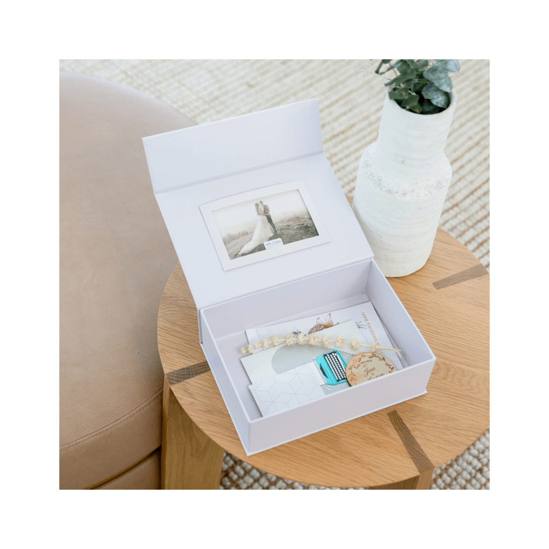 8 Splosh Floral Our Wedding Memories Couple Keepsake Box W/ Magnet Lid 25x18cm
 - Pink, 8 of 8