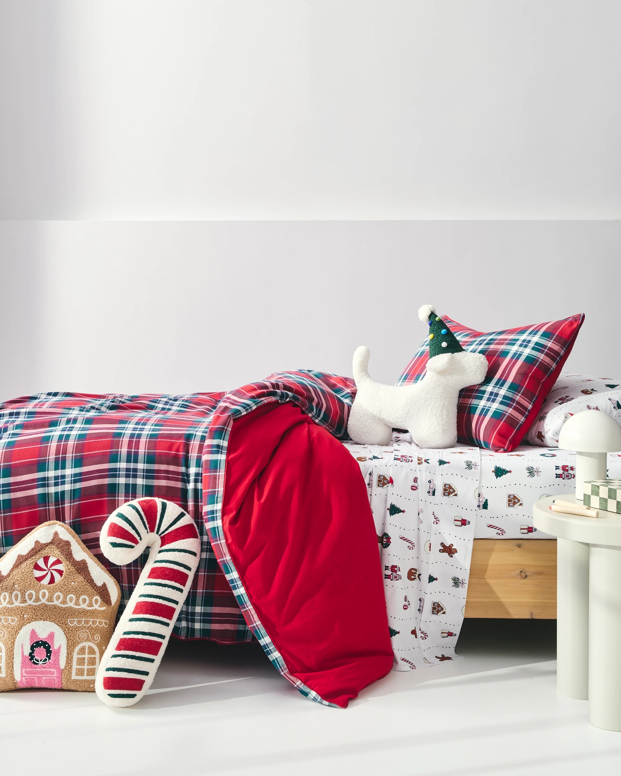 2 Target Christmas Plaid Check Quilt Cover Set - Queen Bed - Red, 2 of 10