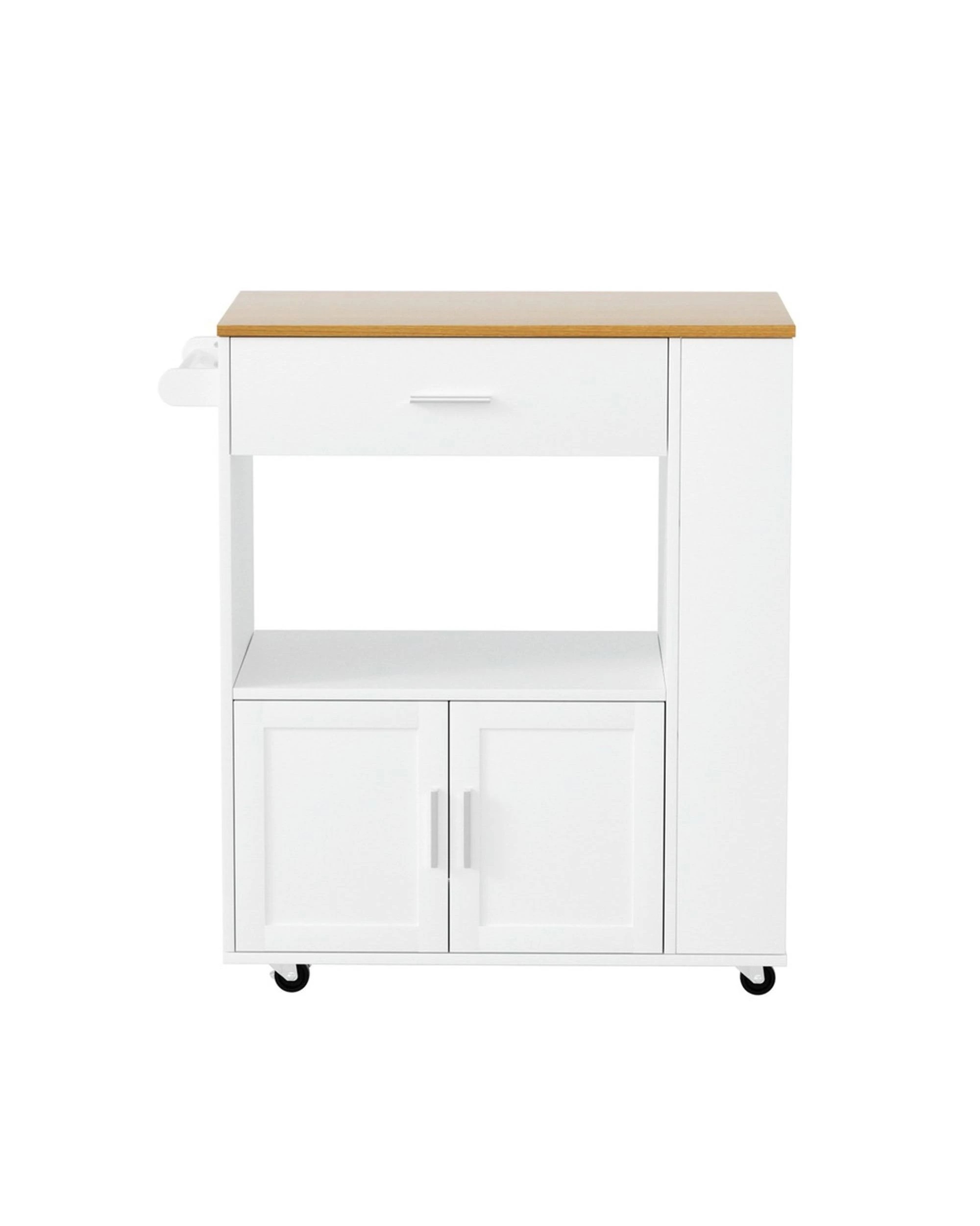 2 Artiss Kitchen Island Trolley Rolling Serving Cart
 - Brown, 2 of 2