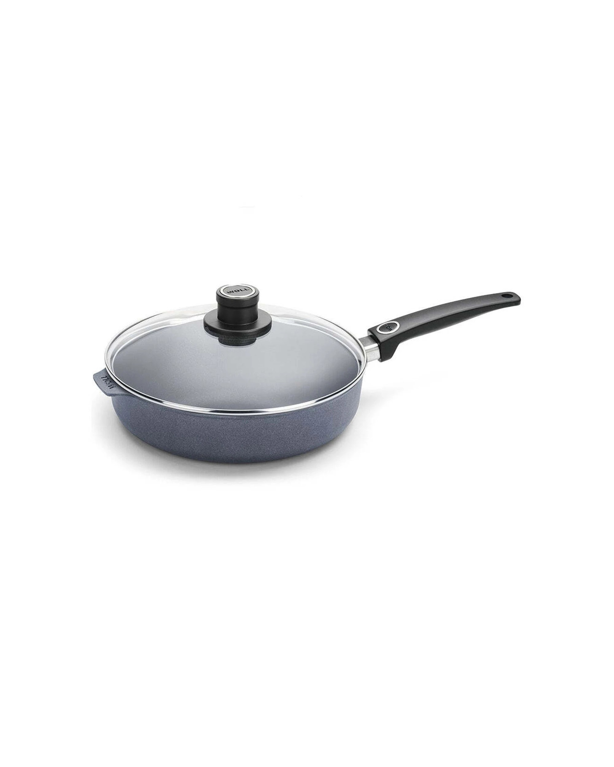 1 Woll Diamond Lite Aluminium Fixed Conventional Saute Pan 32cm 4.75l Lid - Silver, 1 of 3