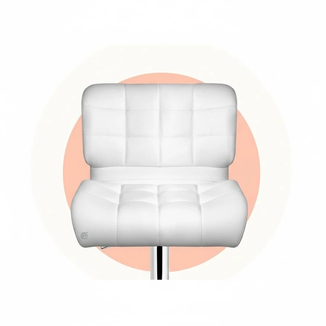 5 Artiss 2x Bar Stools Gas Lift - White, 5 of 7