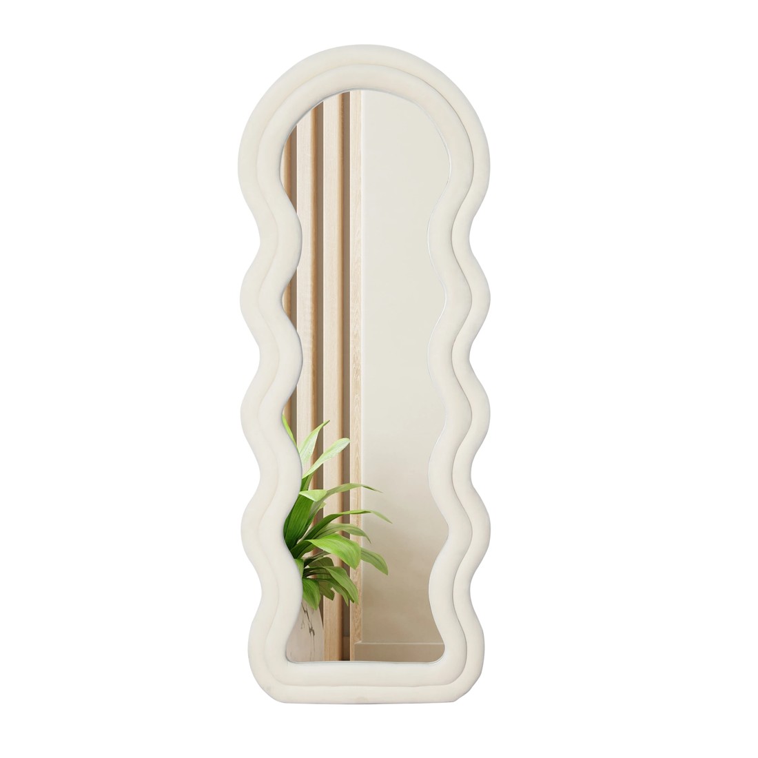 1 Yezi 160x60cm Full Length Floor Mirror - White, 1 of 7