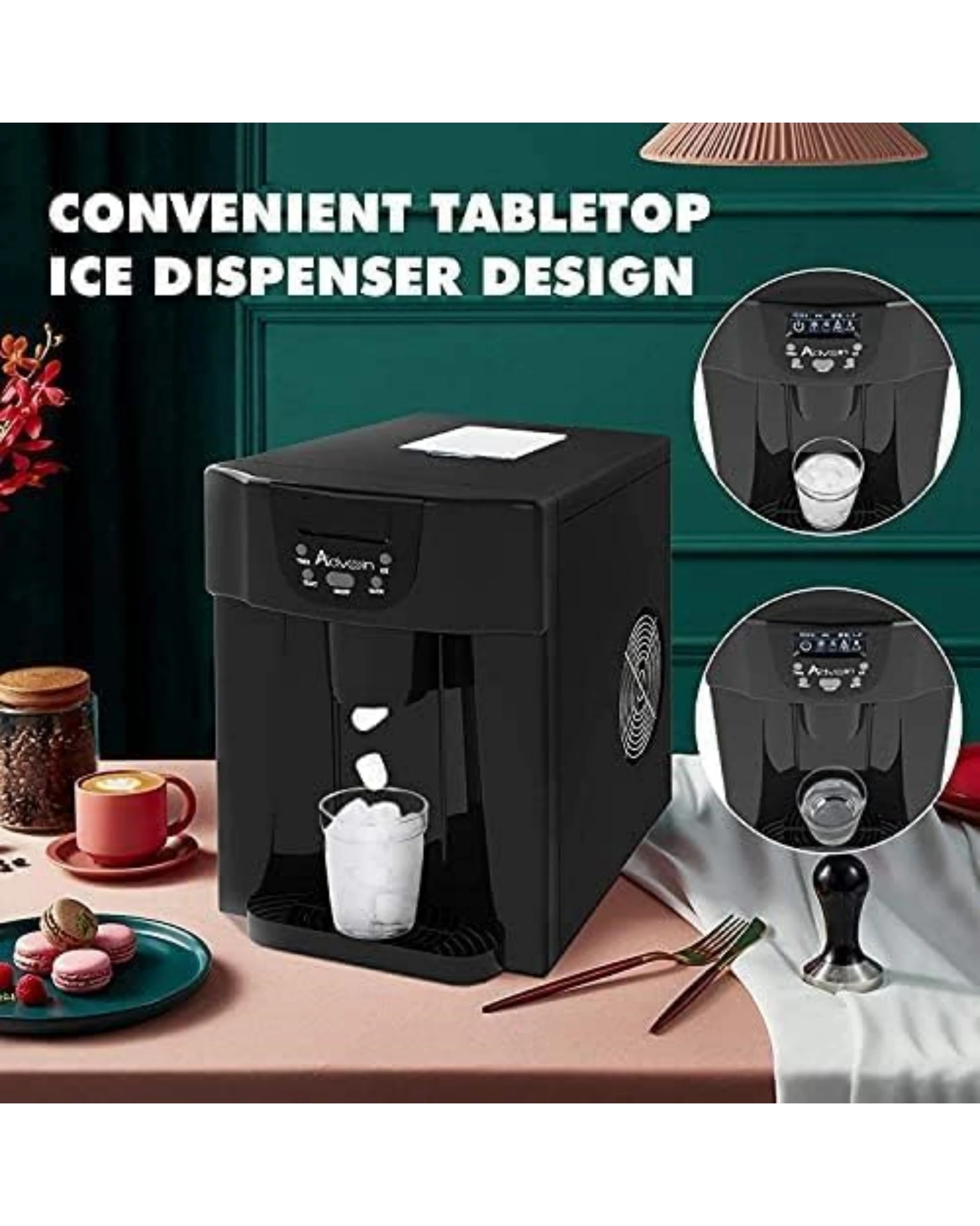 5 Advwin 2 in 1 Ice Cube Maker & Water Dispenser (Black), 5 of 8