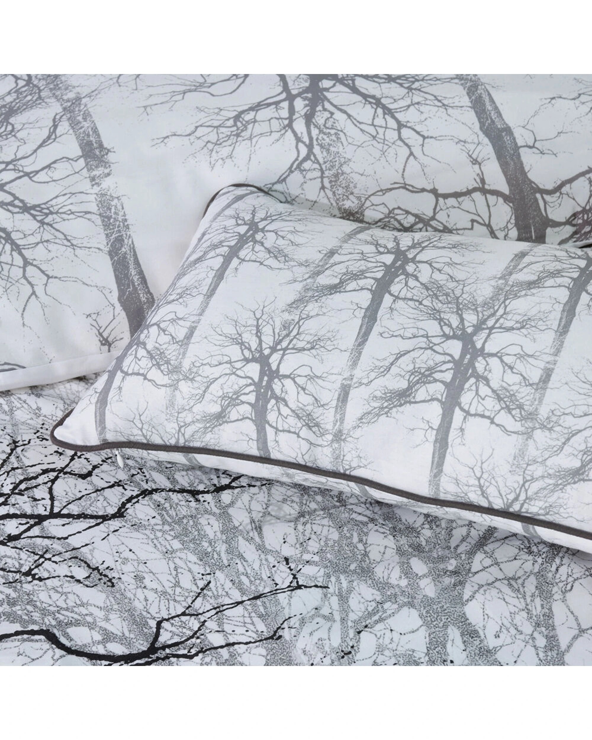 4 Bianca Myrtleford Queen Cotton Sateen Quilt Cover & Pillowcase Set - Grey, 4 of 4