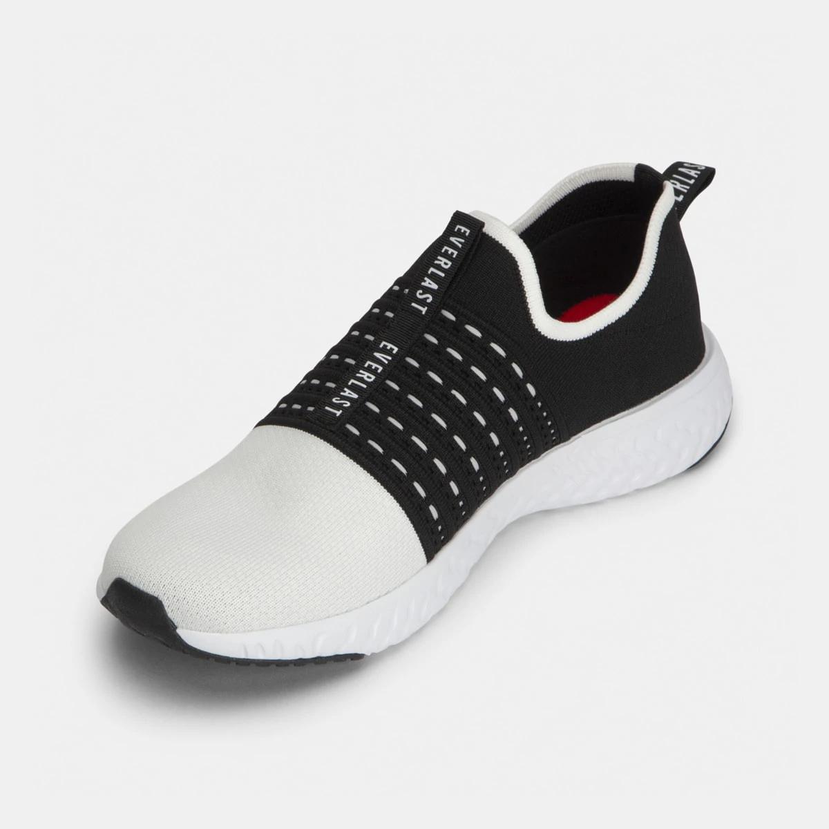 3 Everlast Mens LaGuardia Sneakers BLACK WHITE, 3 of 5