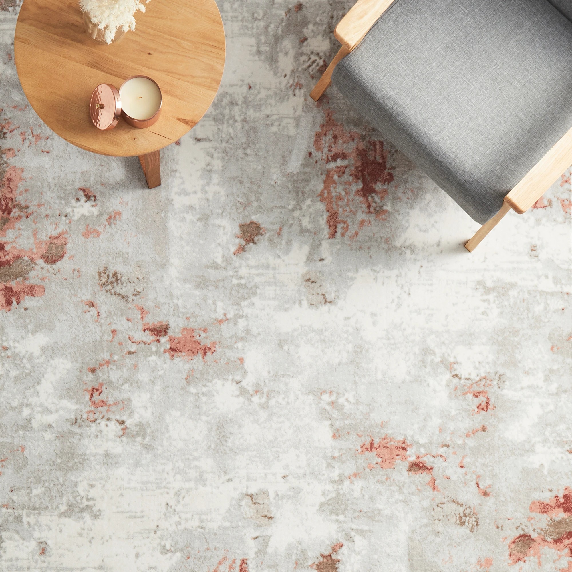 1 Common Ground Rugs Passion 33 230x160cm - Medium Bedroom Rug - Pink, 1 of 8