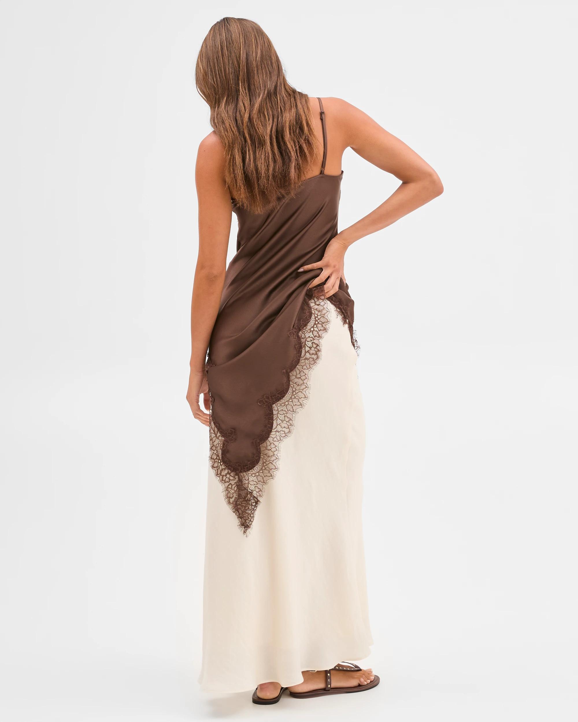 6 Lily Loves Bias Cut Maxi Skirt ARCADIA WHITE, 6 of 7