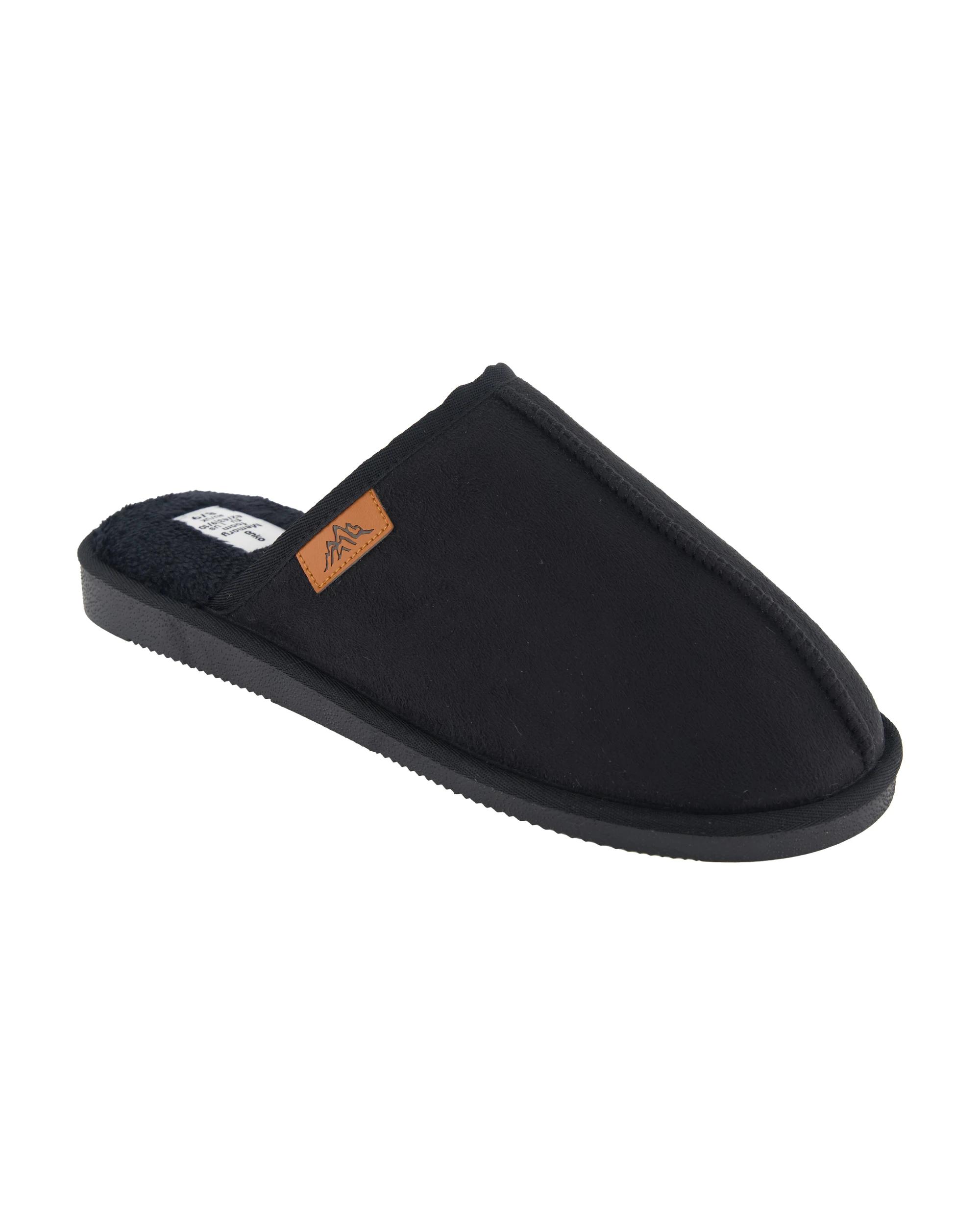 1 Hardsole Slipper Scuffs Black, 1 of 3