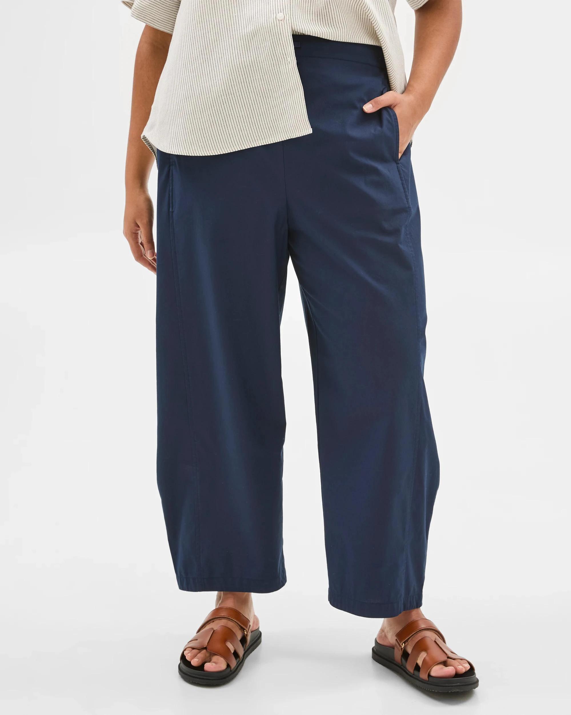 6 Target Plus Size Barrel Leg Jogger Pants NAVY BLAZER, 6 of 7