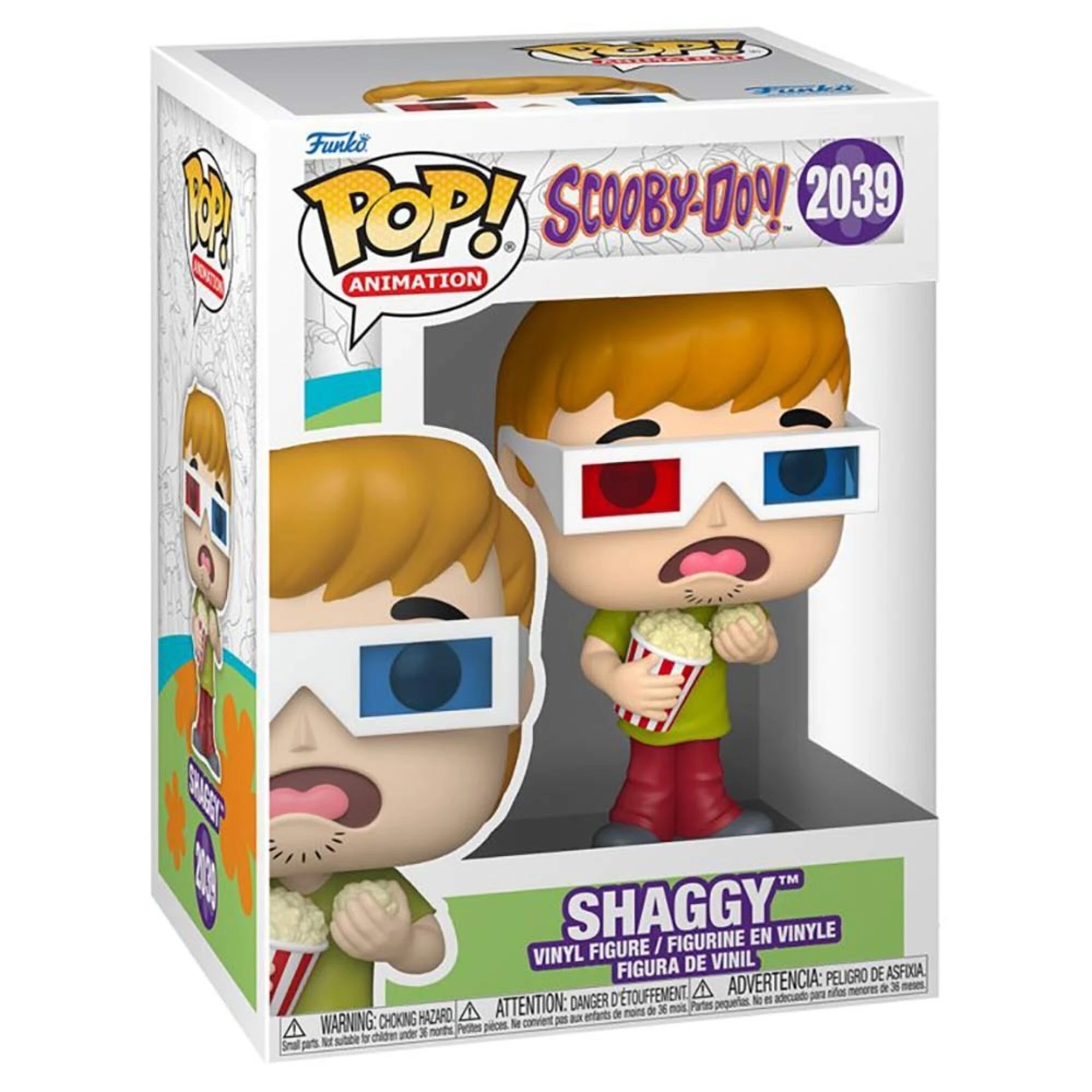2 Scooby Doo - Shaggy (with 3D Glasses) Pop! Vinyl Figure, 2 of 2