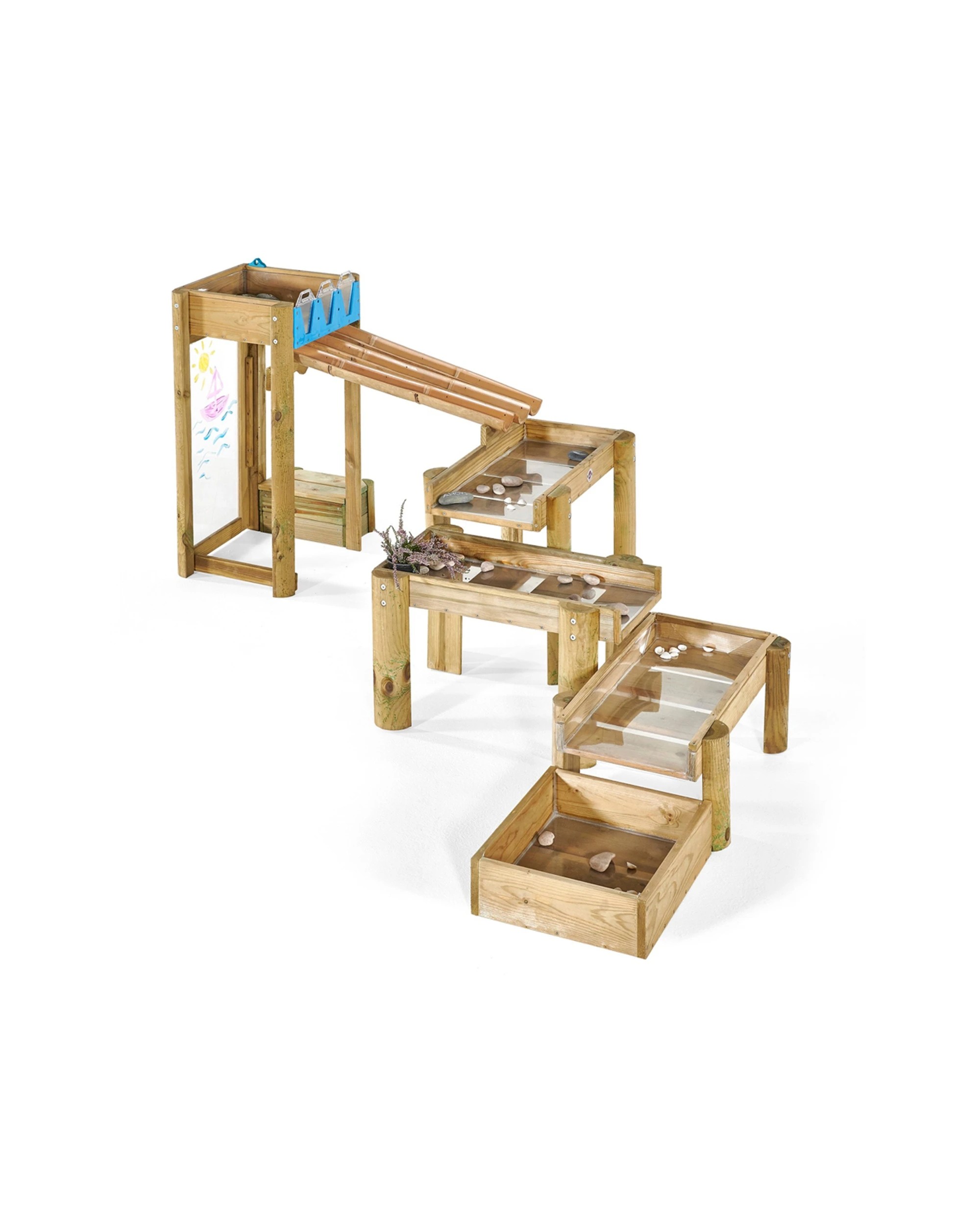 3 Plum Play Au Discovery Forest Water Run Wooden Steam Water Play 3 Years - Brown, 3 of 9