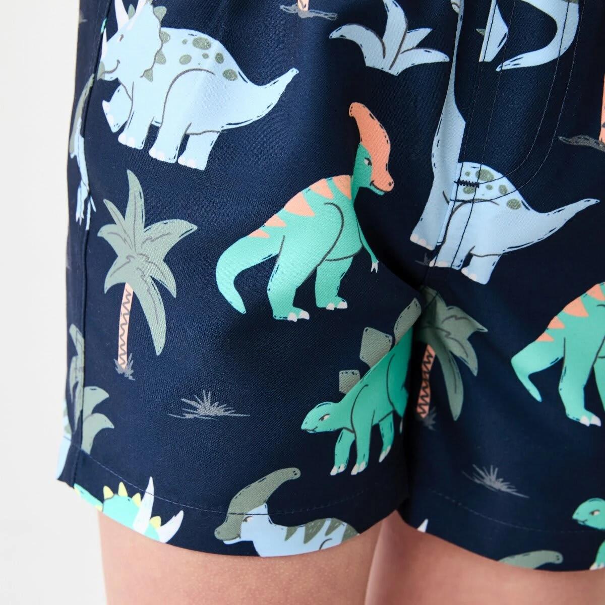 4 Printed Boardshorts DINO SCRIBBLE DRESS BLUE, 4 of 6