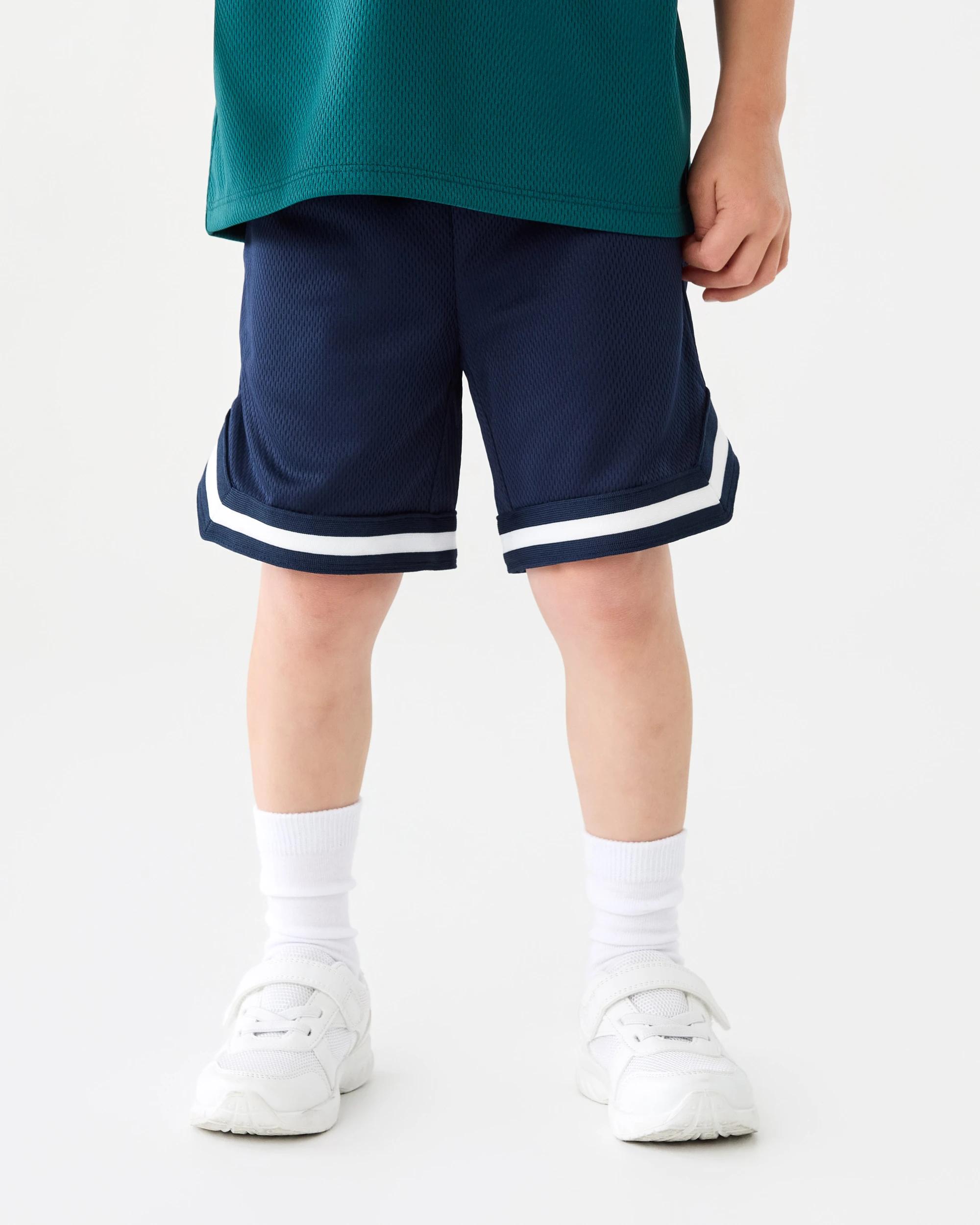 1 Mesh Shorts Dress Navy, 1 of 6