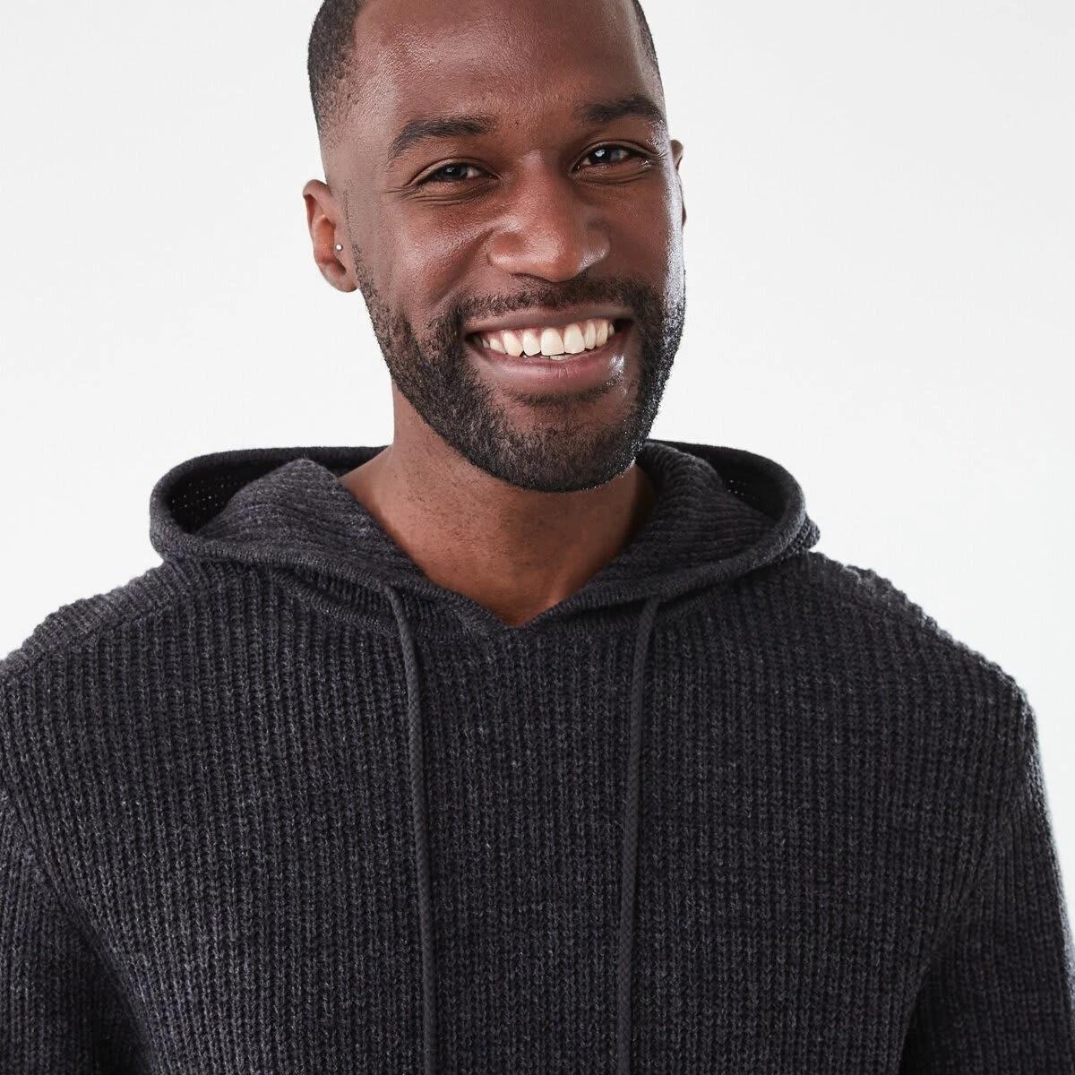 4 Hooded Knit Pullover Blk Marle, 4 of 6
