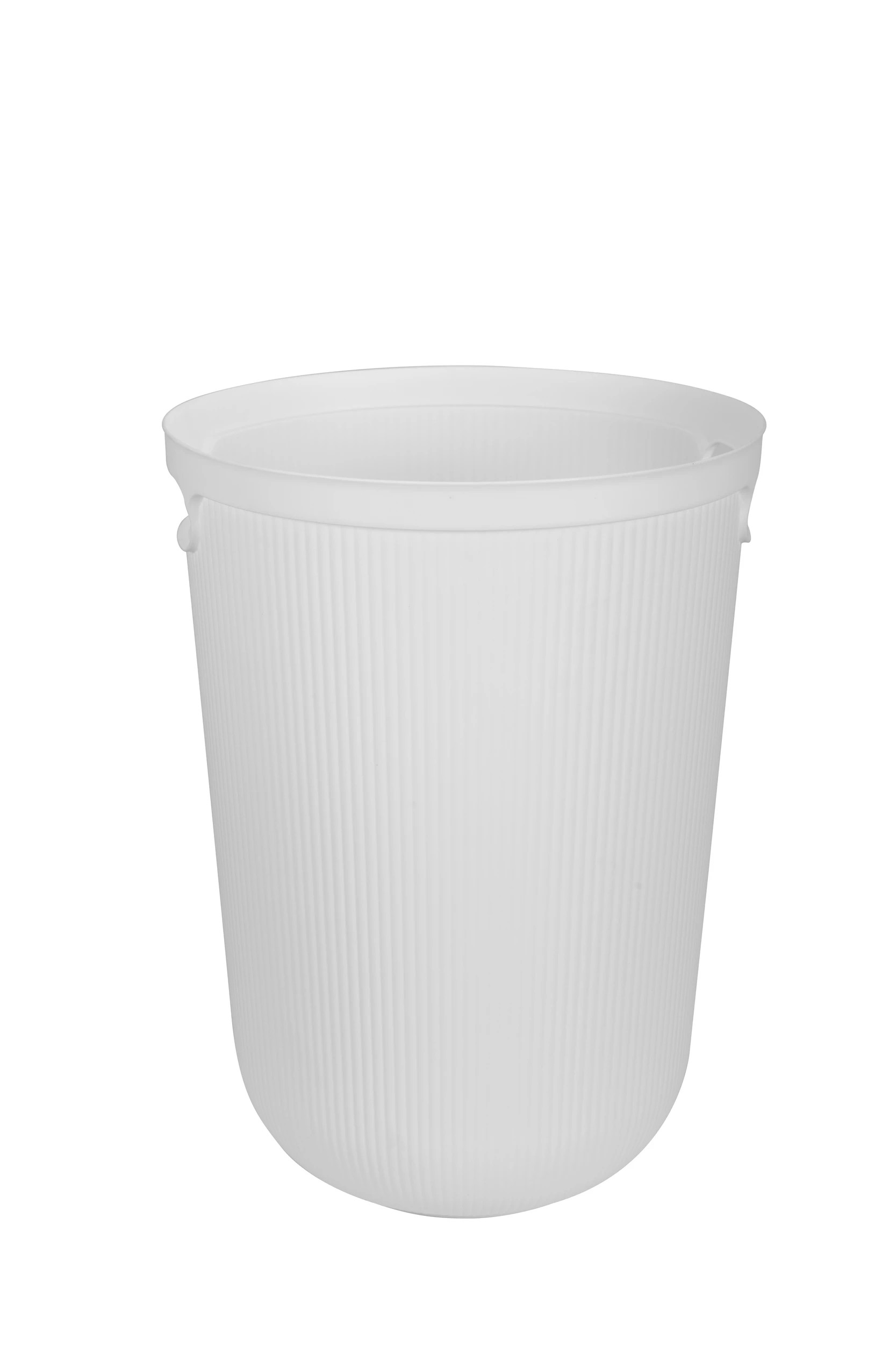 5 70 Litre Ribbed Laundry Hamper - White, 5 of 8