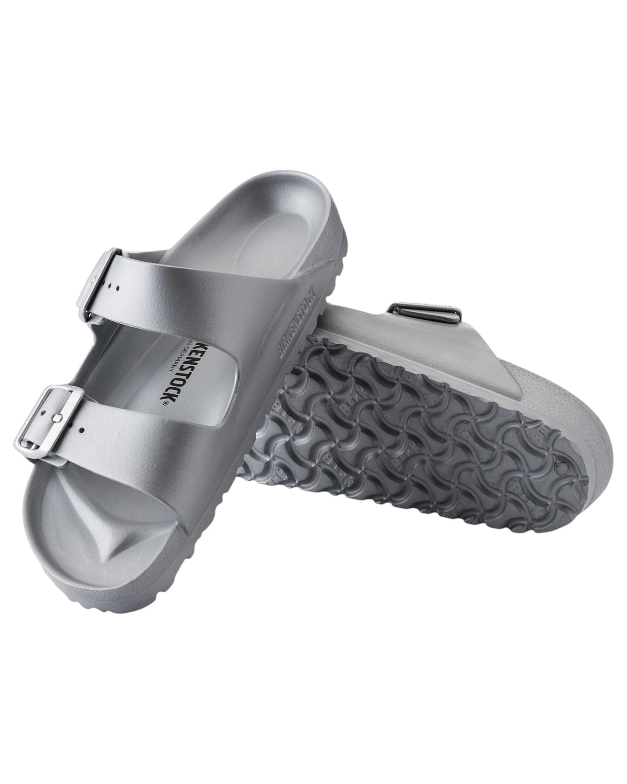 6 Birkenstock Mens Arizona EVA Regular Slip On Sandals METALLIC SILVER, 6 of 6