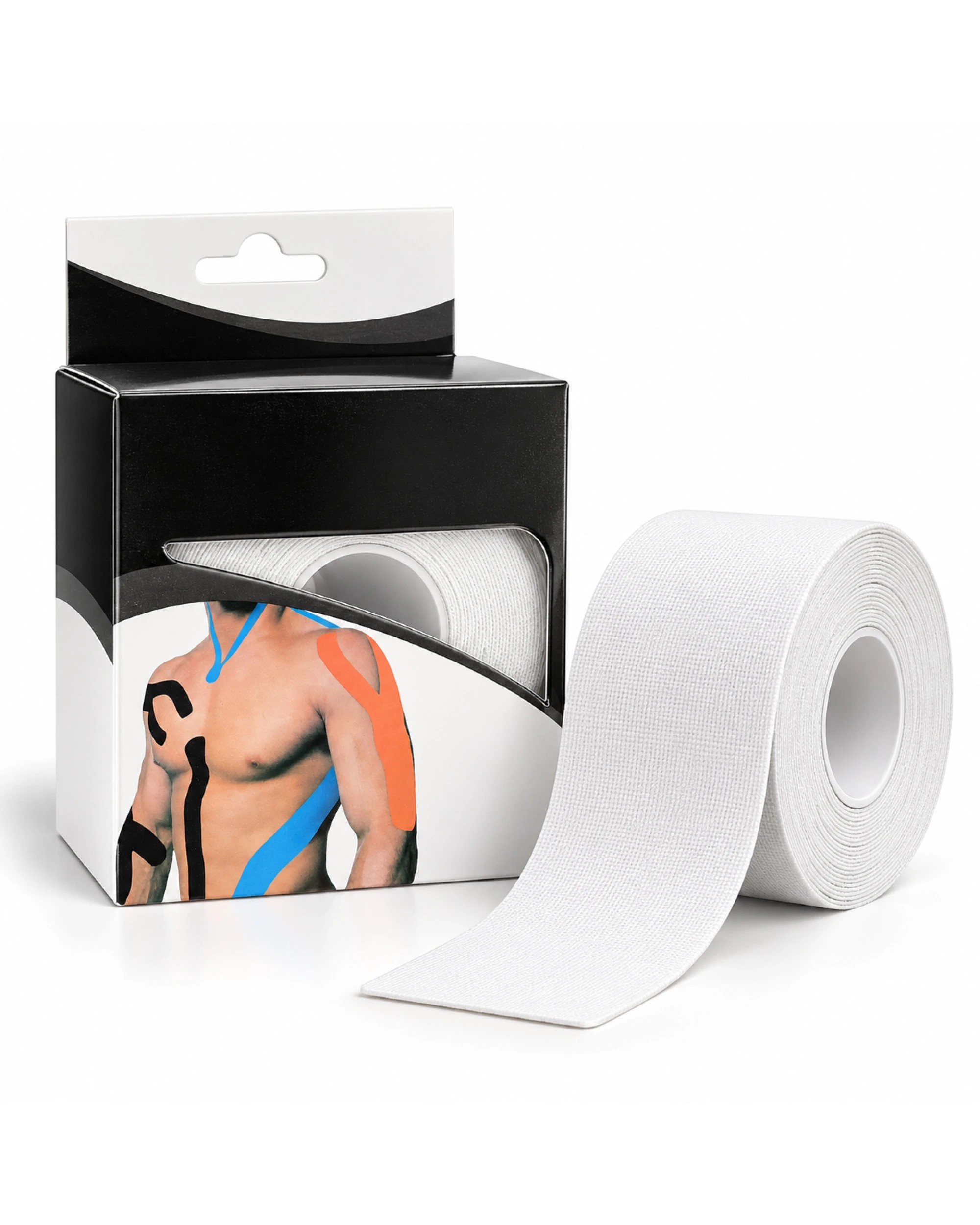 1 BR Home Kinesiology Tape 5m Roll 5cm Width Sports and Therapy in White, 1 of 1