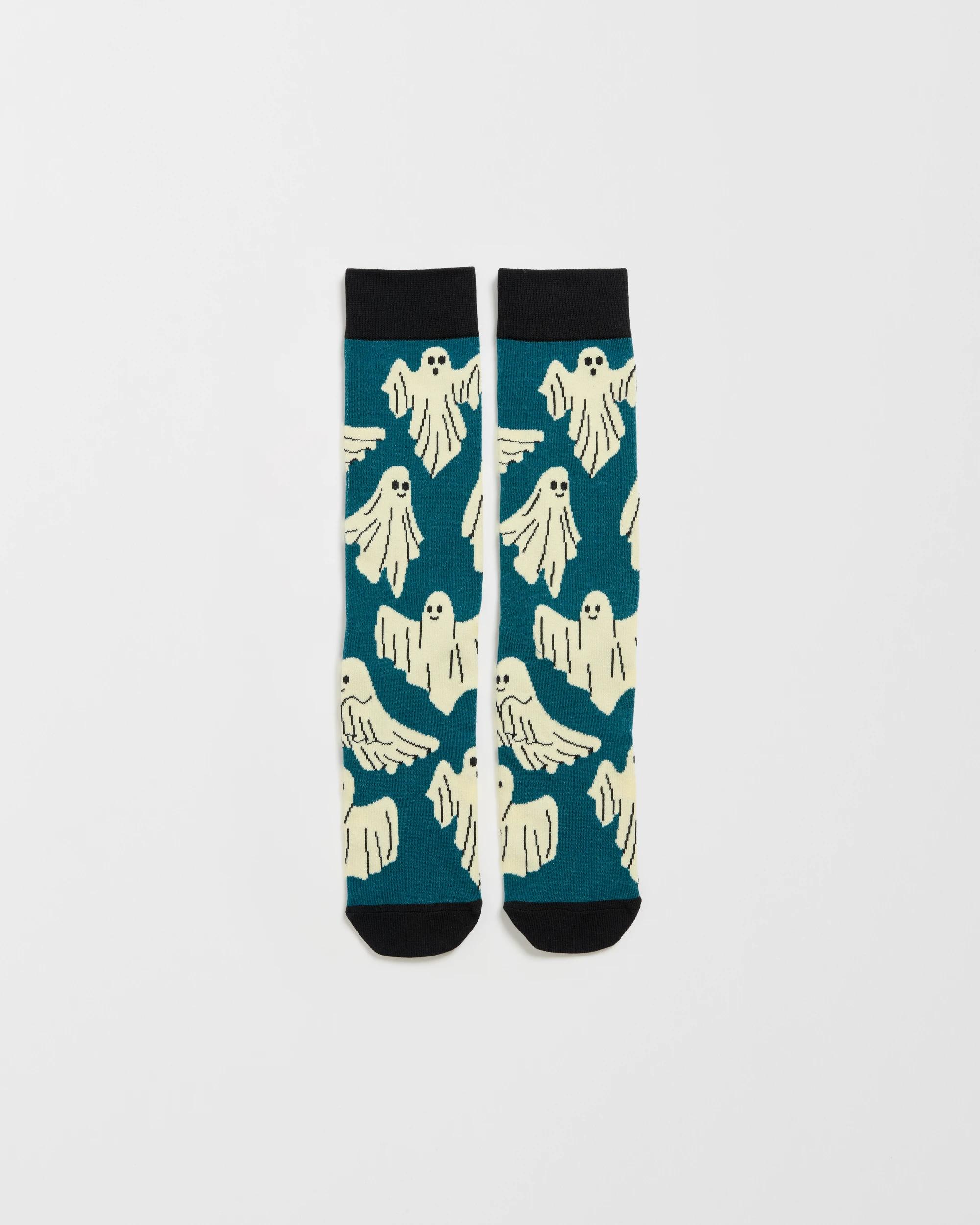 1 Swag  Crew Socks - Ghosts BLUE, 1 of 2