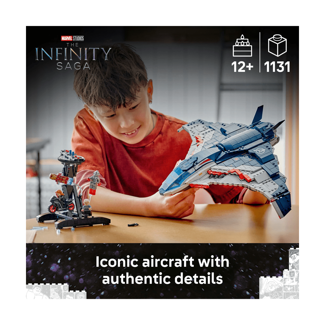 3 LEGO Marvel Super Heroes Avengers: Age of Ultron Quinjet 76325, 3 of 10