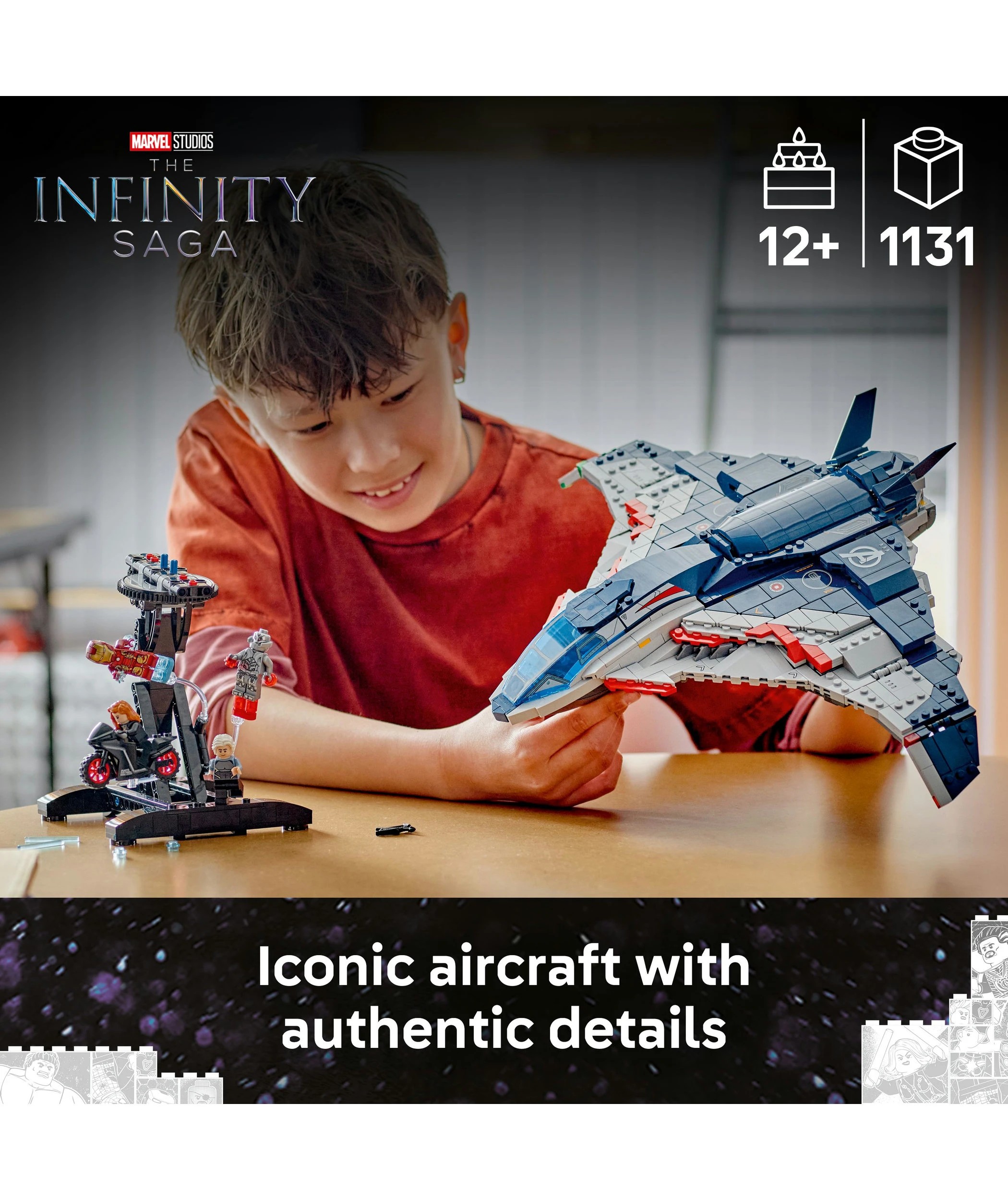 3 LEGO Marvel Super Heroes Avengers: Age of Ultron Quinjet 76325, 3 of 10