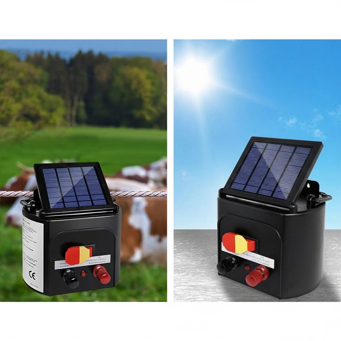 3 Giantz Fence Energiser 3KM Solar Powered Electric 500M Poly Wire Insulator - Multi, 3 of 4