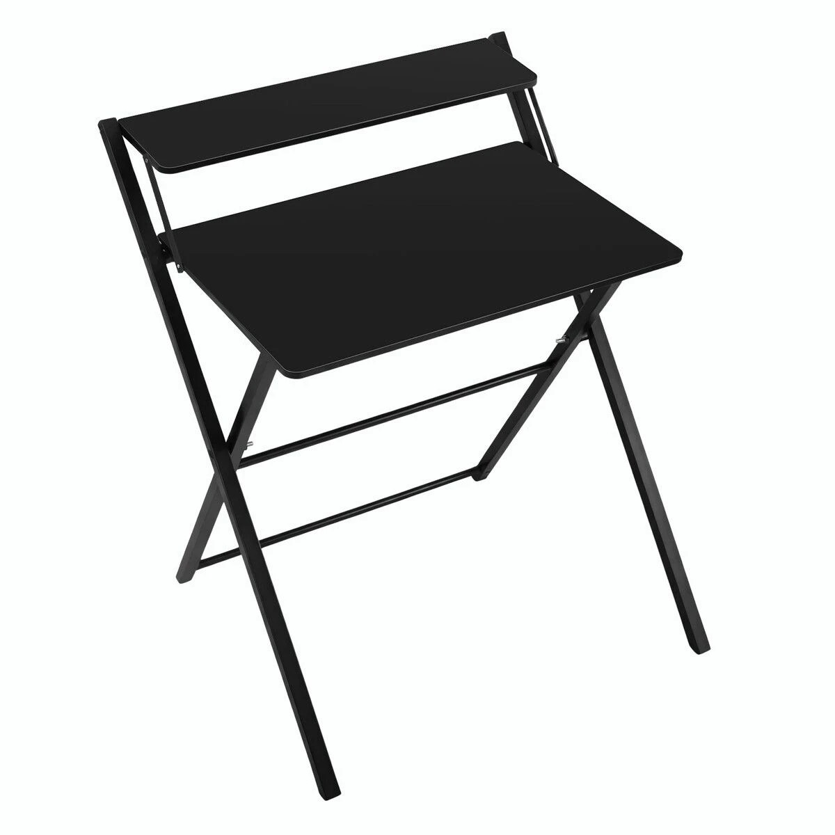 4 AUSWAY 2-Tier Folding Table Office Work Study Computer Laptop Desk, 4 of 4