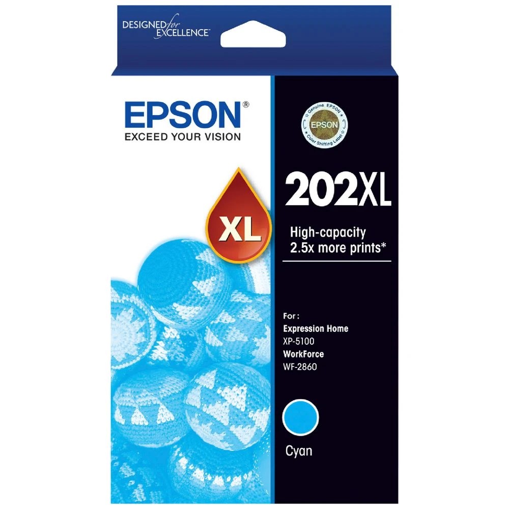 1 Epson 202XL Ink Cartridge Cyan, 1 of 1