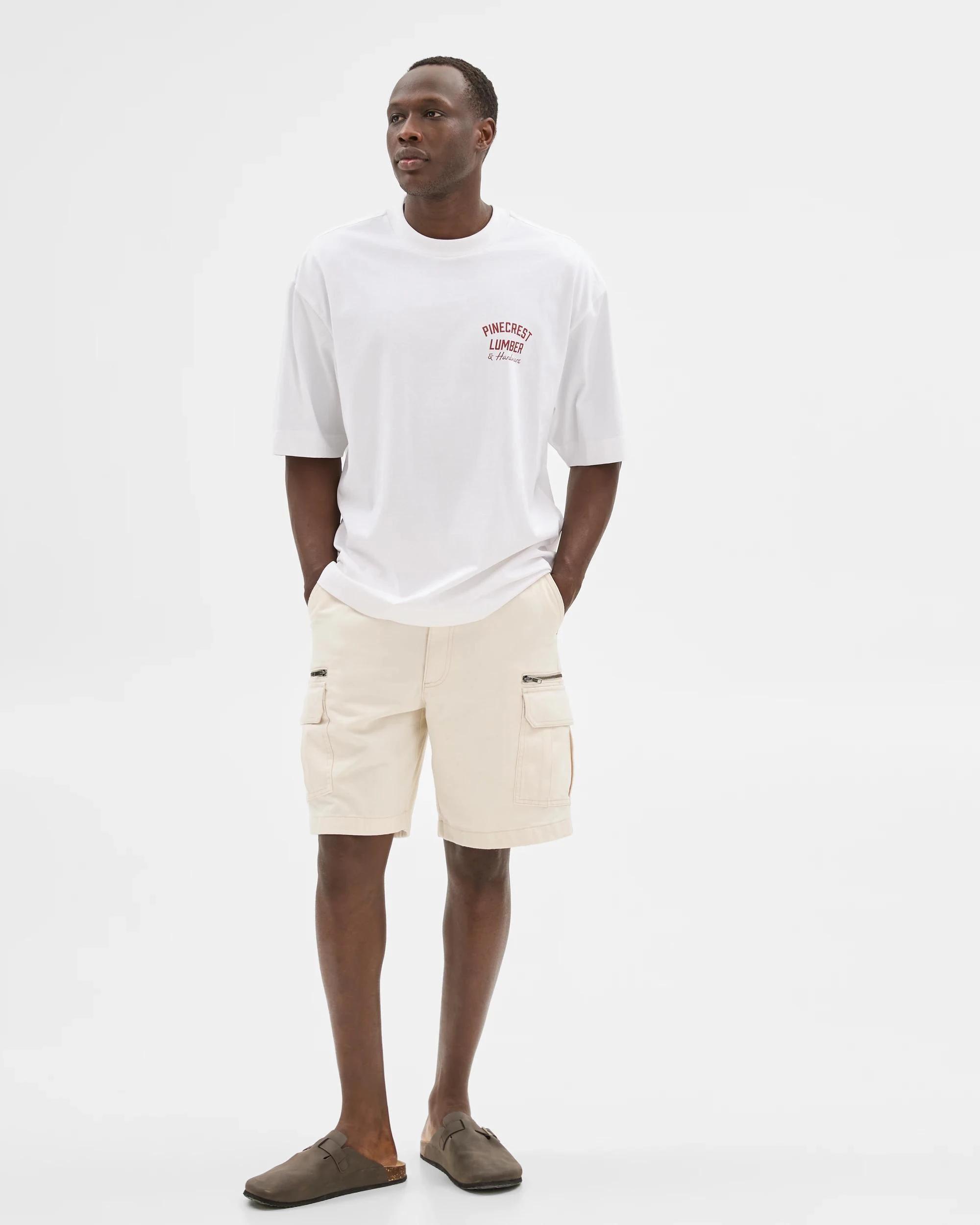 1 Commons Australian Cotton Graphic T-Shirt PINECREST WHITE, 1 of 5