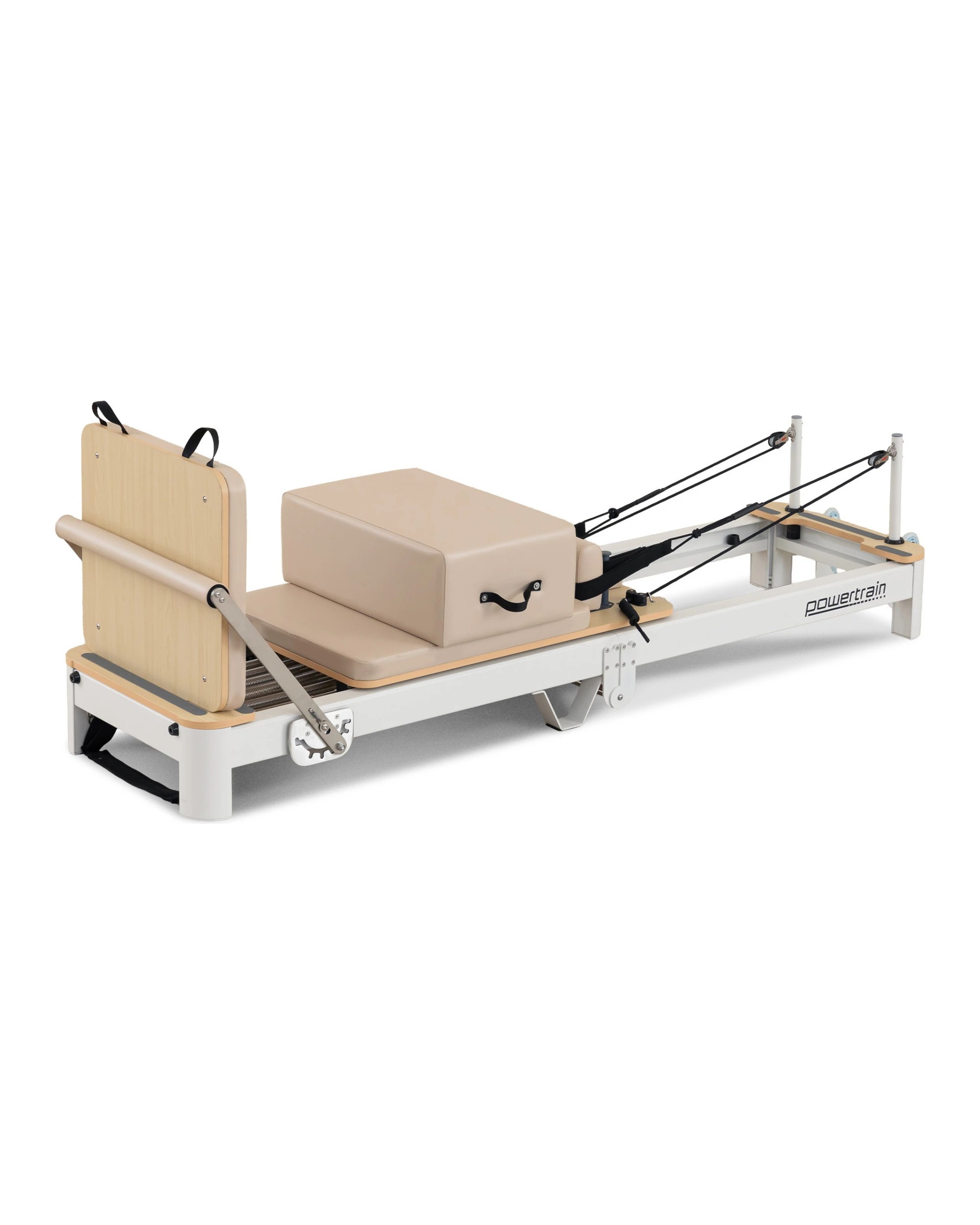 9 Powertrain Velora Pilates Reformer Machine Aluminium Foldable Multifunctional Home Gym Equipment Exercise Trainer Beige, 9 of 9