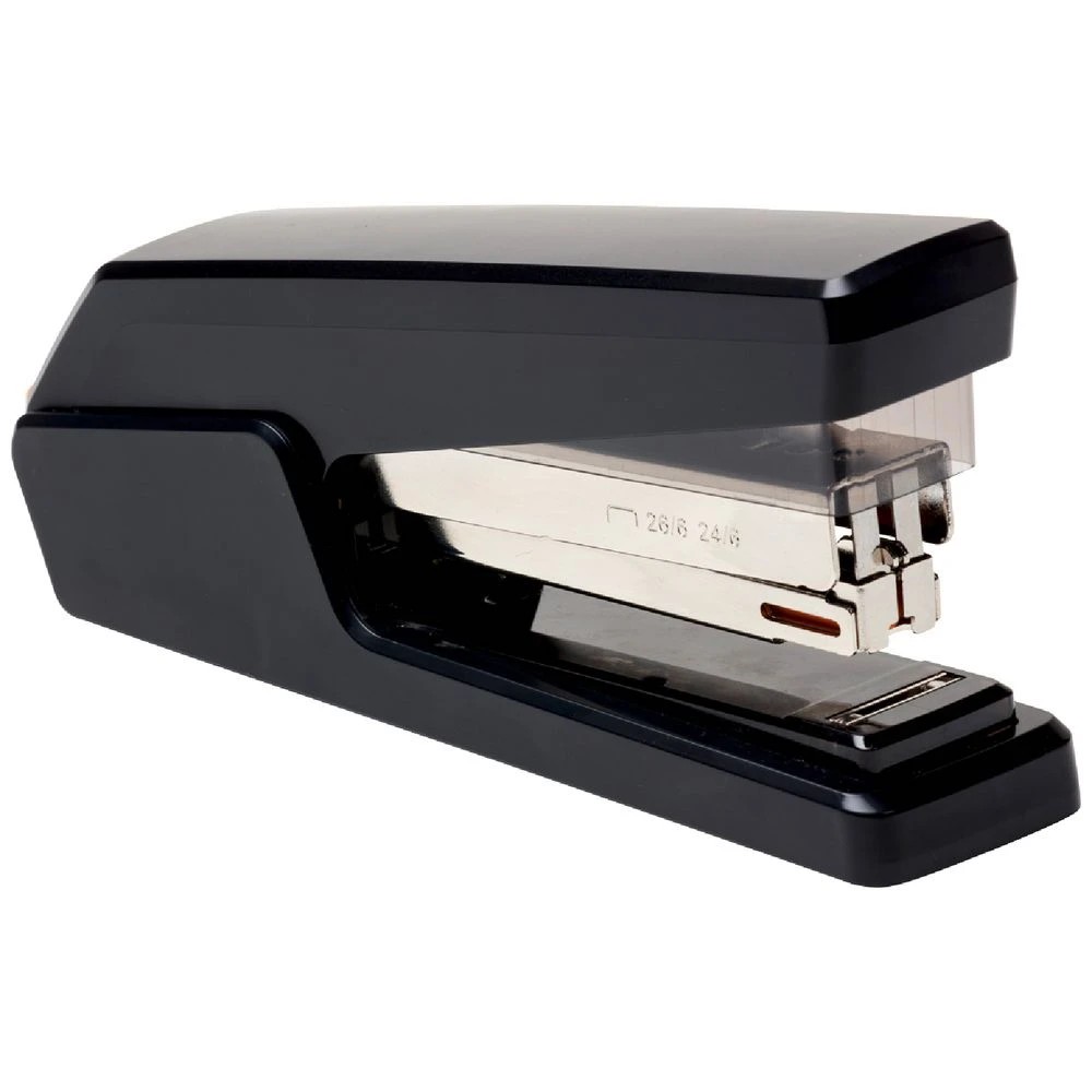 1 J.Burrows Full Strip Flat Clinch Stapler Black, 1 of 3