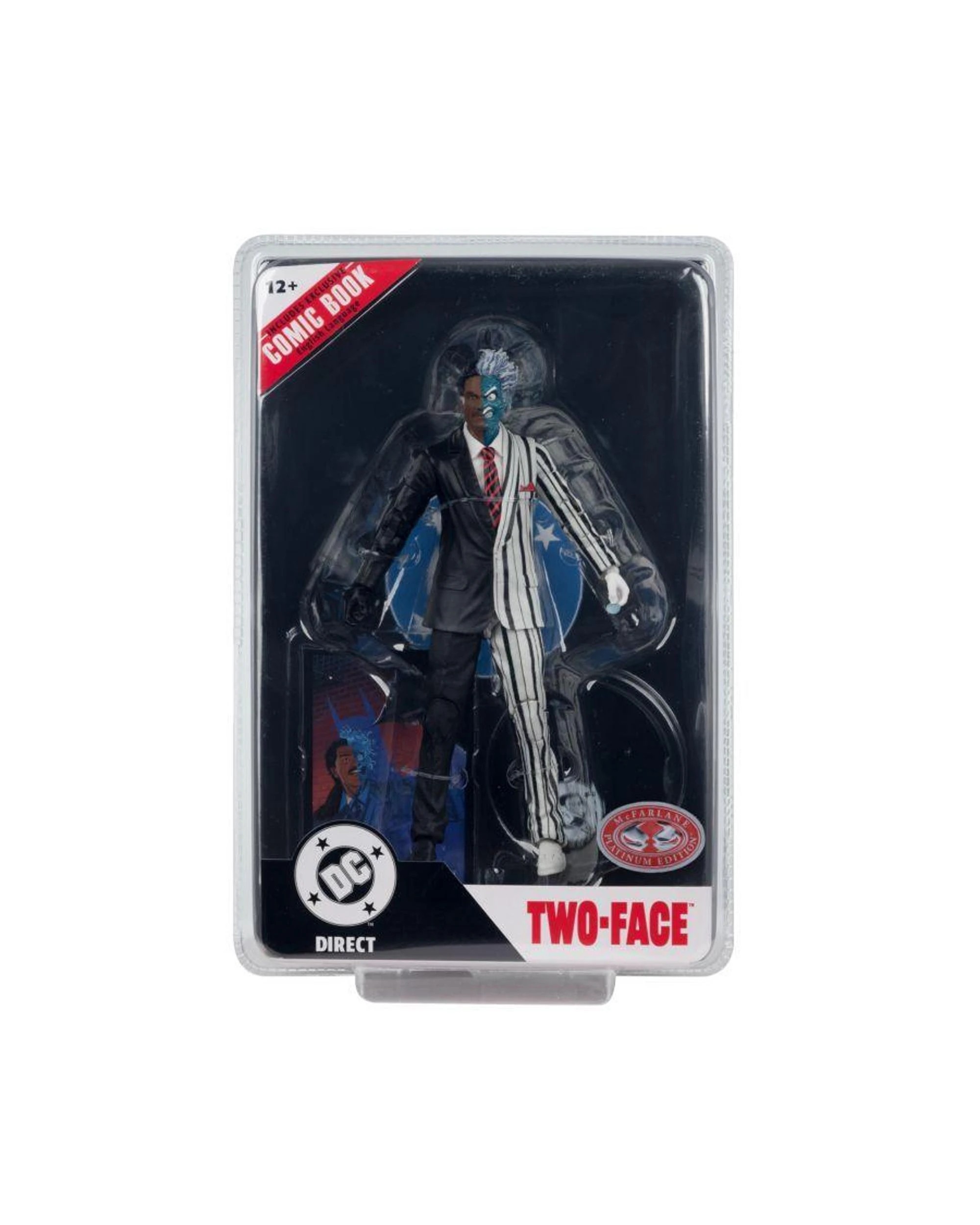 8 McFarlane DC Direct Batman 1995 Two-Face Platinum Edition Page Punchers 7 inch Figure with Comic, 8 of 9