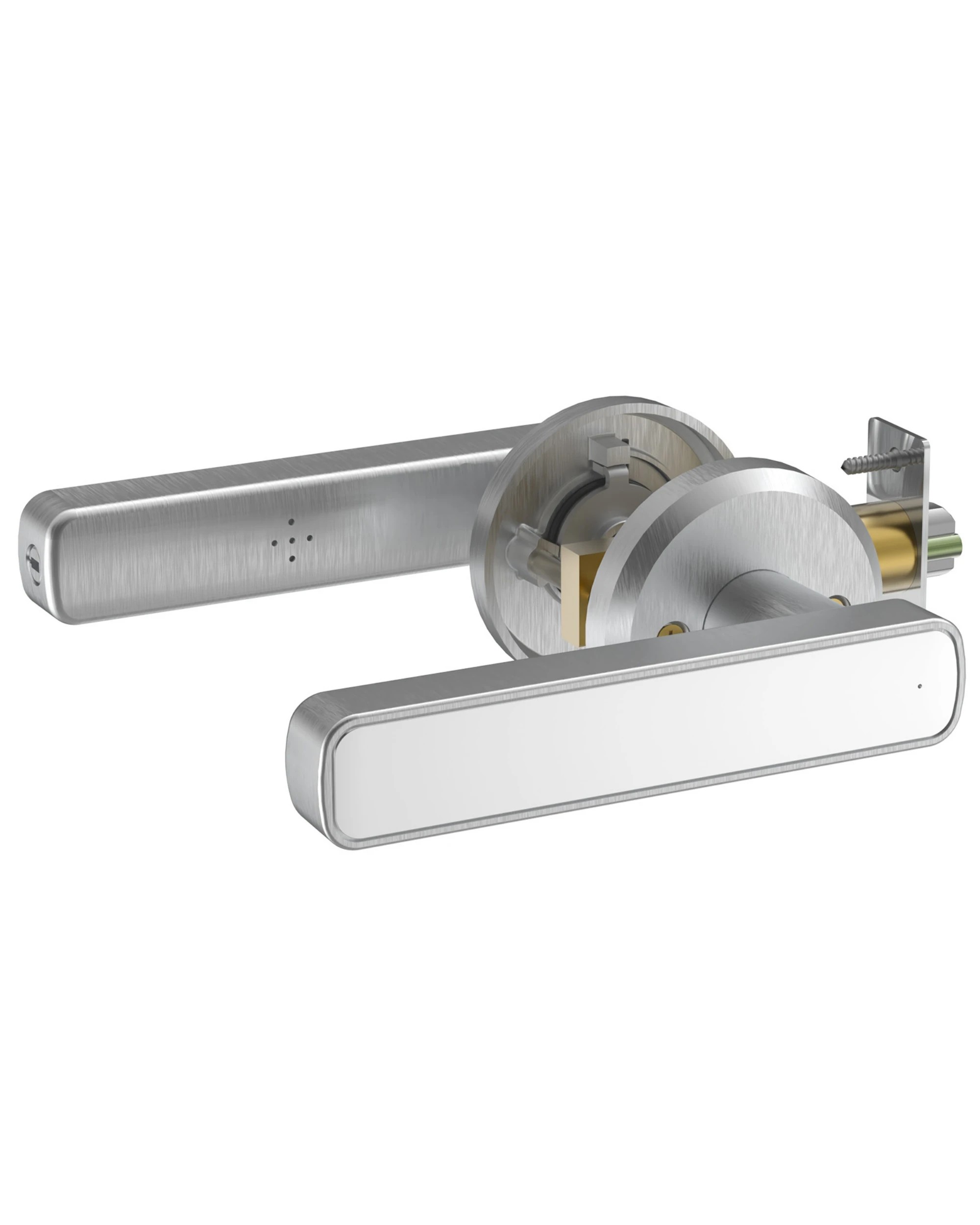 4 Advwin 2PCS Fingerprint Smart Door Lock with Handle - Silver, 4 of 7