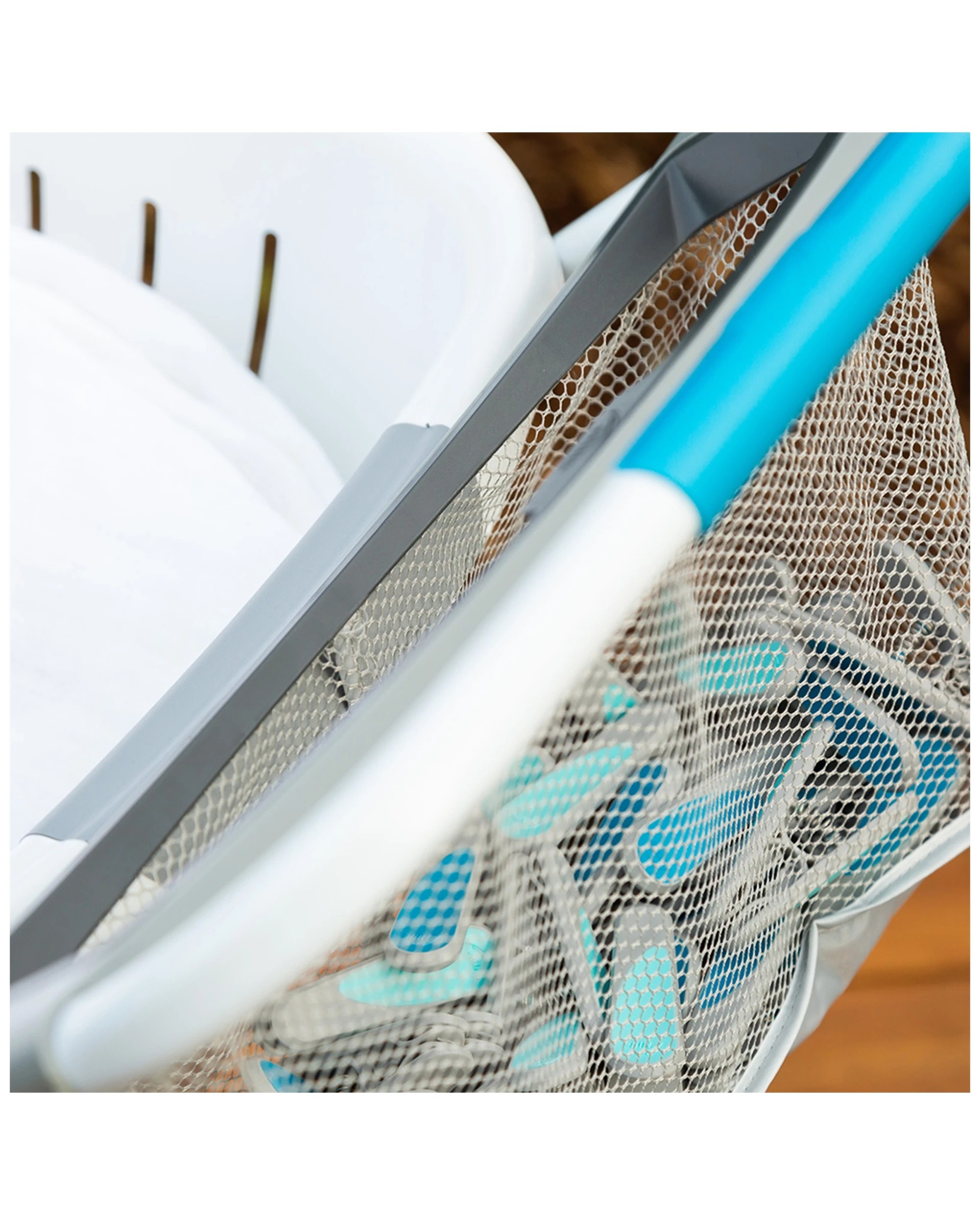 3 Hills Premium Folding Collapsible Lightweight Durable Clothing Laundry Trolley
 - Multi, 3 of 3