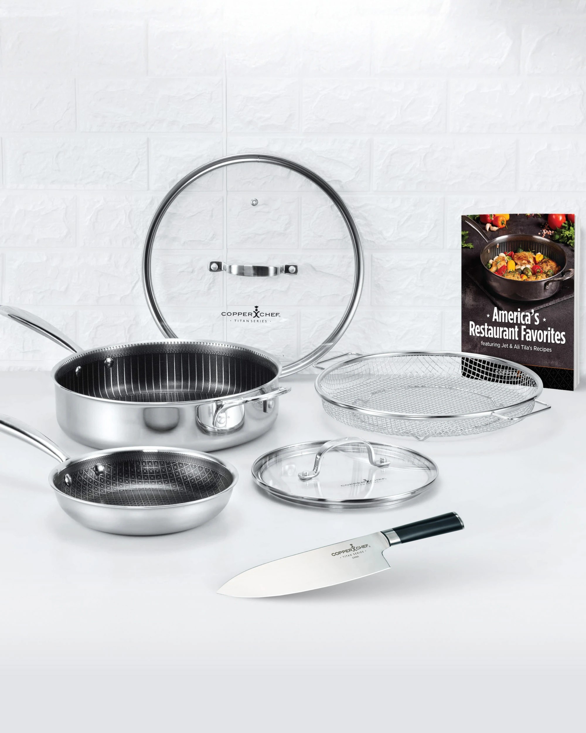 8 CC Copper Chef Titan Pan Professional All-Purpose Stainless-Steel Non-Stick Pan, 8 of 8